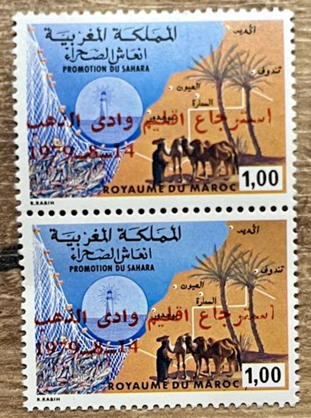 MOROCCO — PROMOTION OF THE SAHARA — 1 DH OVERPRINT - Lot 271