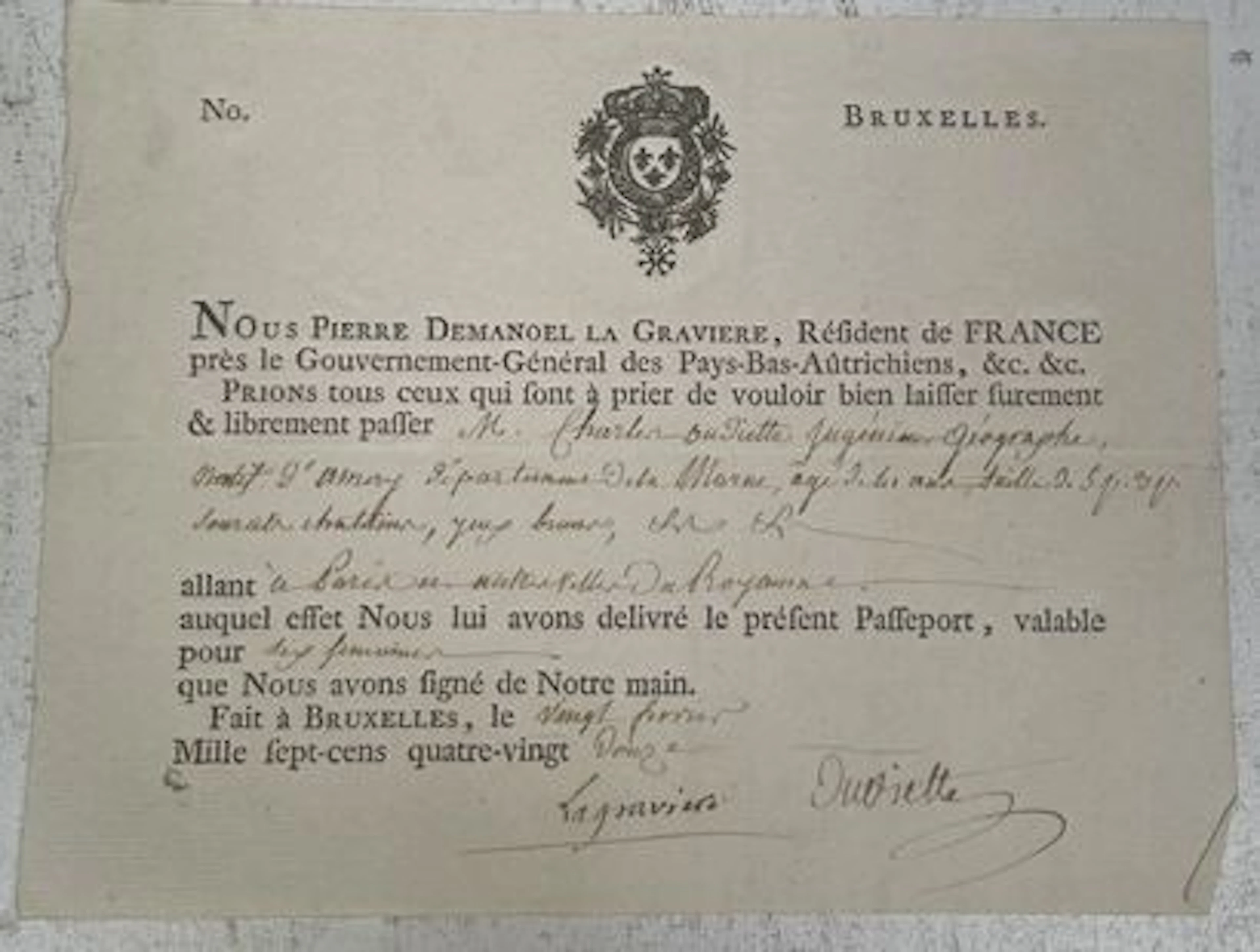 DEMANOEL DE LA GRAVIÈRE (Pierre) - Lot 96