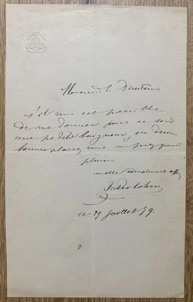 COHEN (Jules Émile David) (1830-1901). Compositeur français, - Lot 59