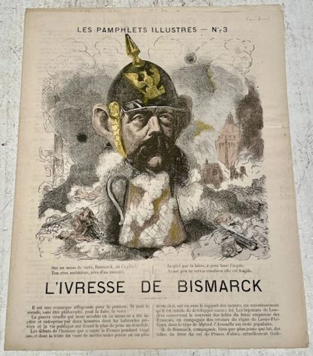 THE ILLUSTRATED PAMPHLETS — “BISMARCK’S INTOXICATION” - Lot 226