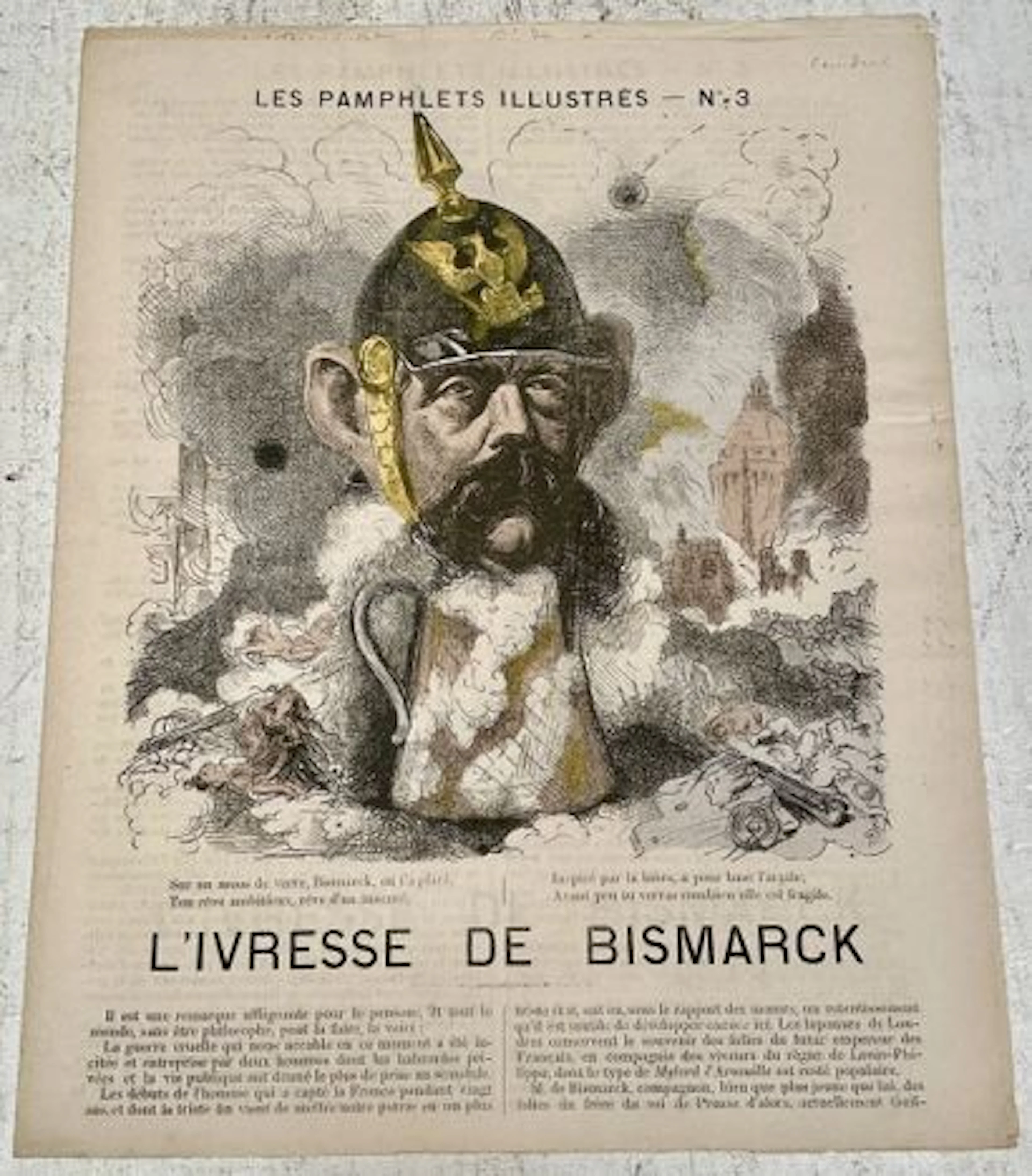 THE ILLUSTRATED PAMPHLETS — “BISMARCK’S INTOXICATION” - Lot 226