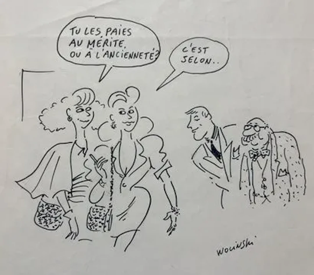 WOLINSKI (Georges) — “Merit or Seniority?” - Lot 299