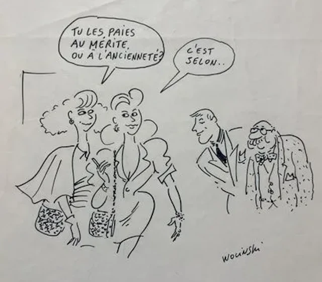 WOLINSKI (Georges) — “Merit or Seniority?” - Lot 299