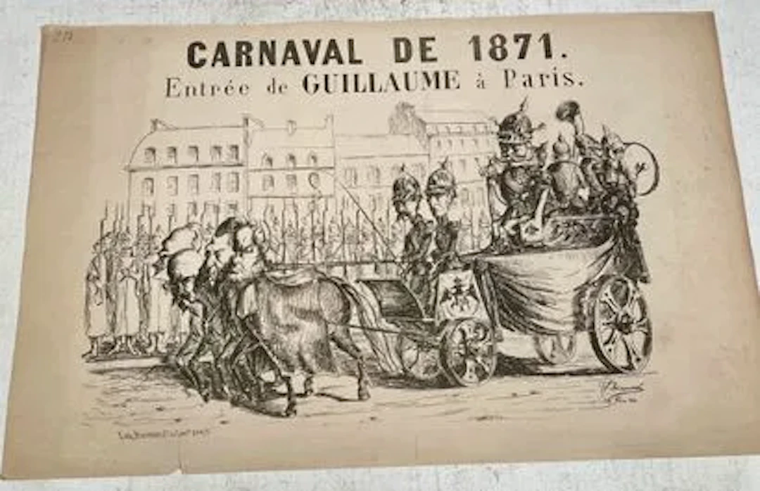 Carnival of 1871. William’s Entry into Paris - Lot 83