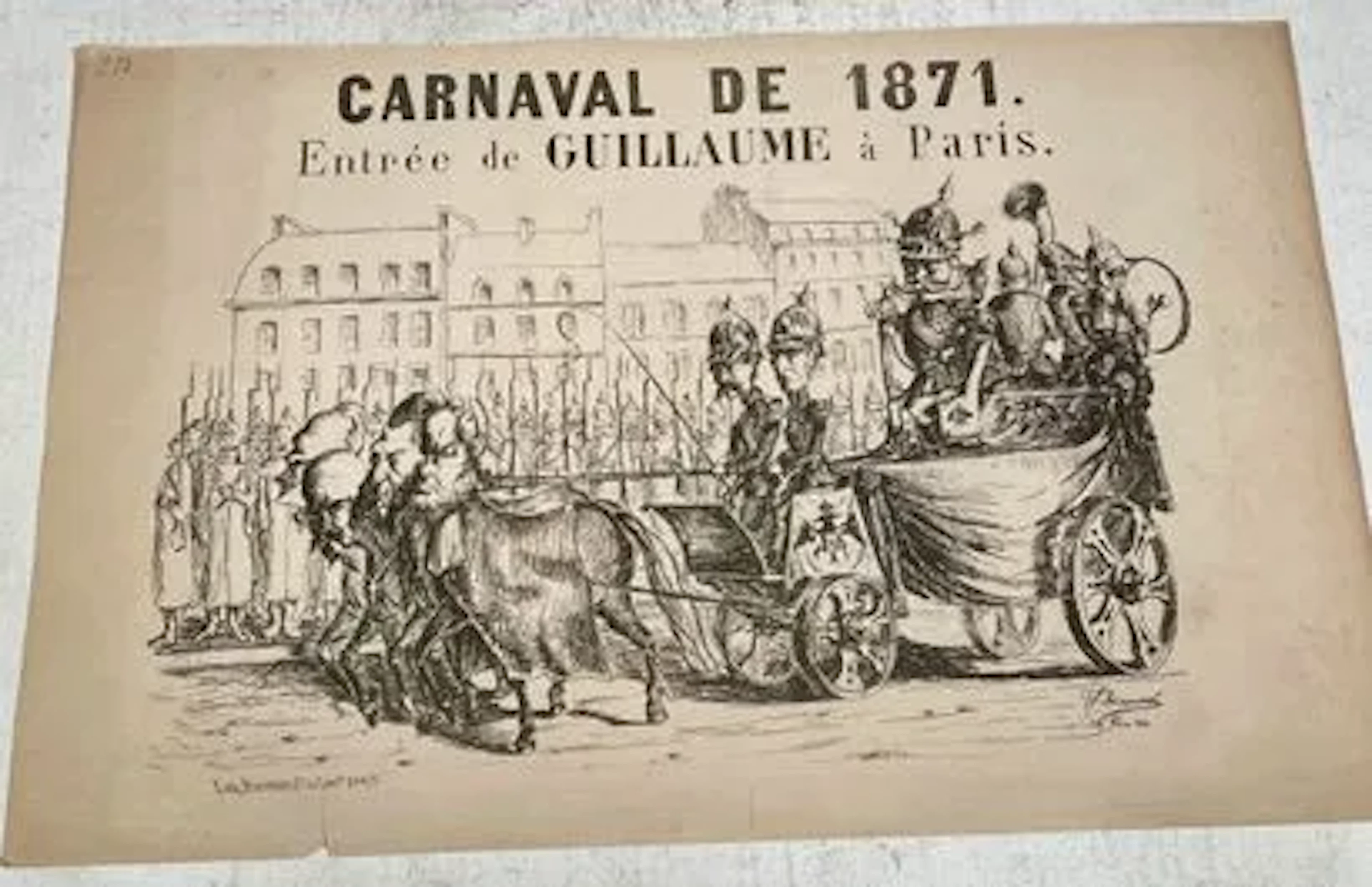 Carnival of 1871. William’s Entry into Paris - Lot 83