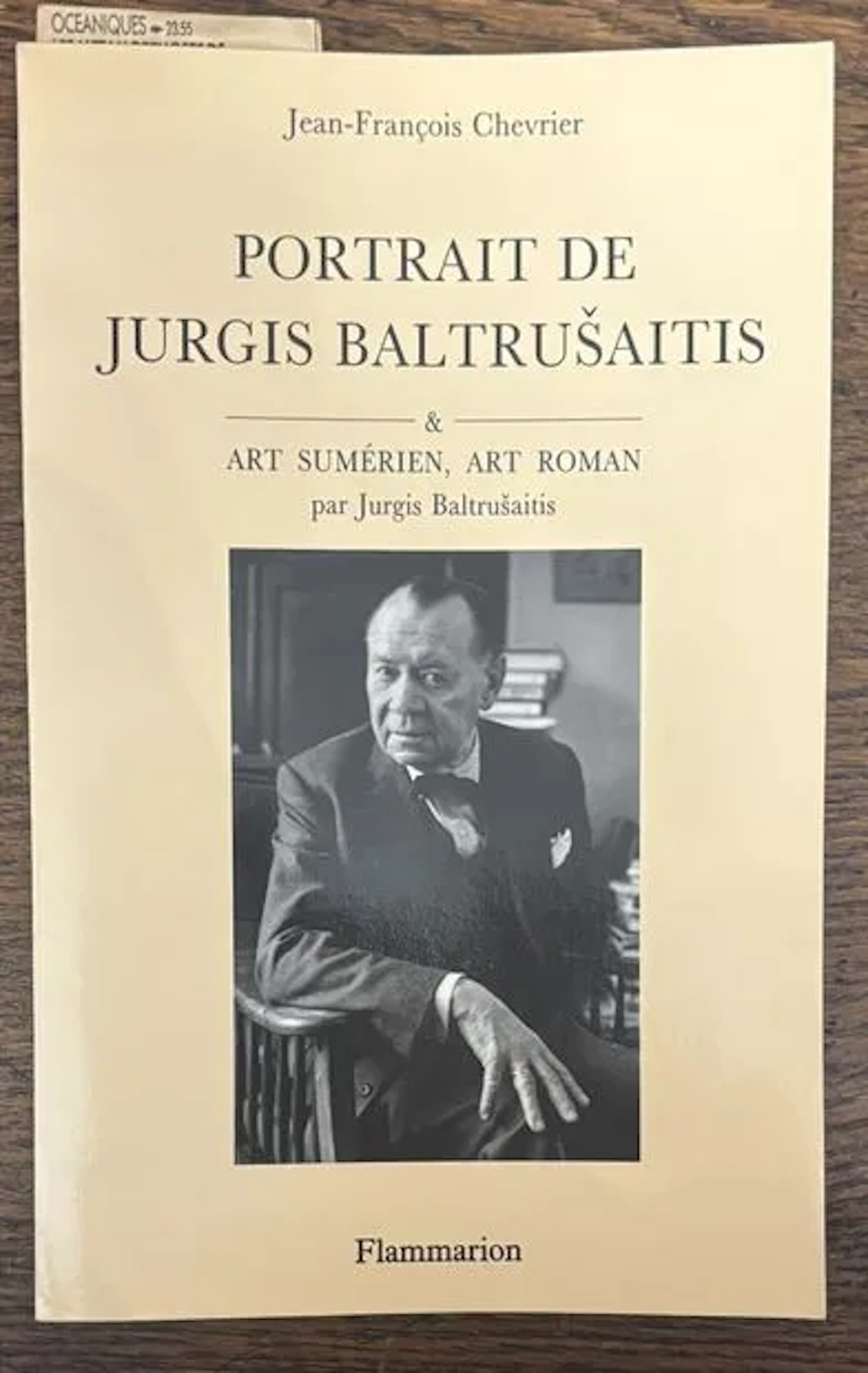 CHEVRIER (Jean-François) — BALTRUŠAITIS (Jurgis) - Lot 69