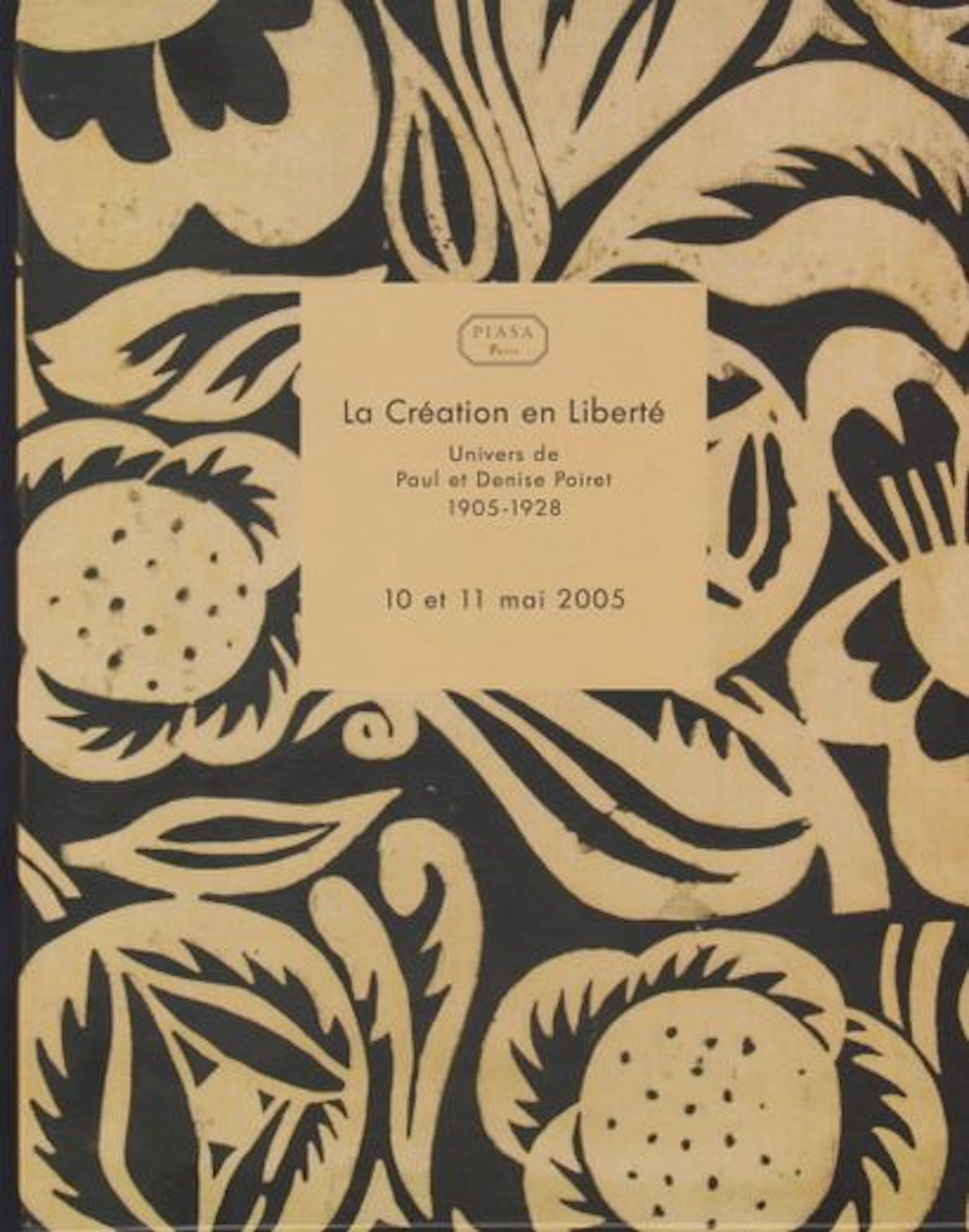 [Textiles and fashion. P. Poiret]. La création en liberté. U - Lot 193