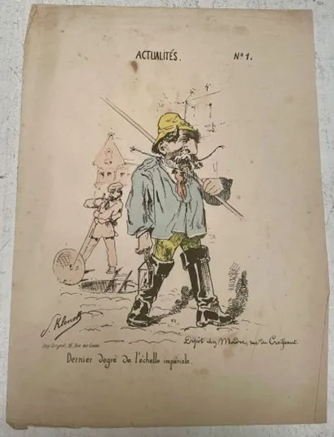 NEWS, No. 1 — THE LAST RUNG OF THE IMPERIAL LADDER — VARIANT - Lot 33