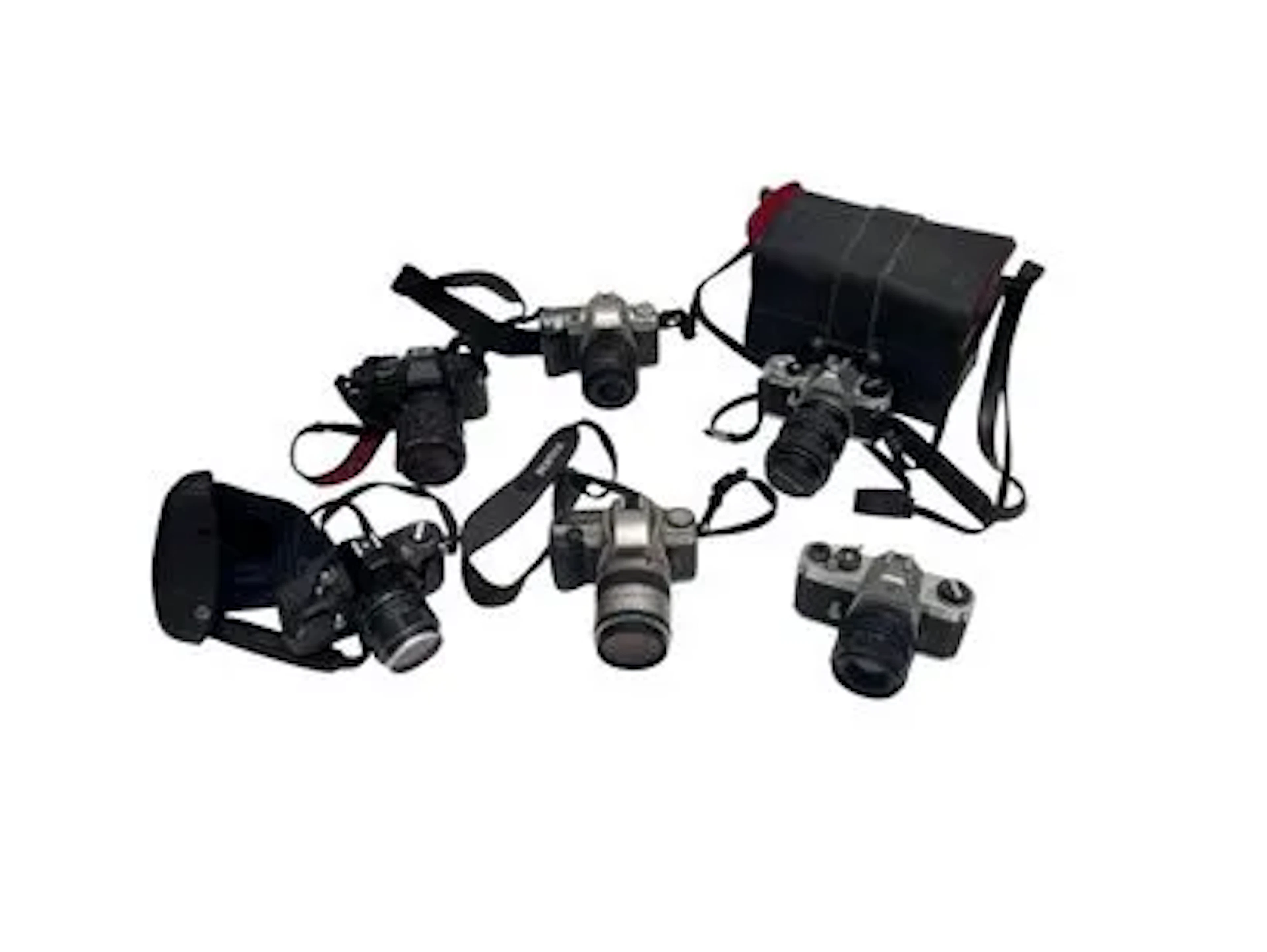 Set of six Pentax cameras with lenses: Pentax Spotmatic SPII - Lot 39