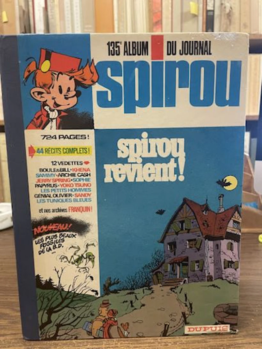 Album Spirou N° 135 - Reliure Éditeur Dupuis - 1975 (Dos Ble - Lot 273