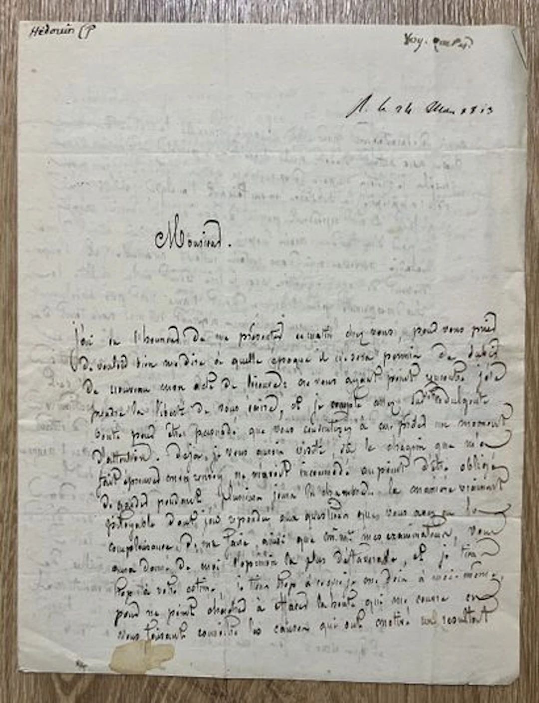 HÉDOUIN (Pierre) (1789–1868). French lawyer, man of letters, - Lot 209