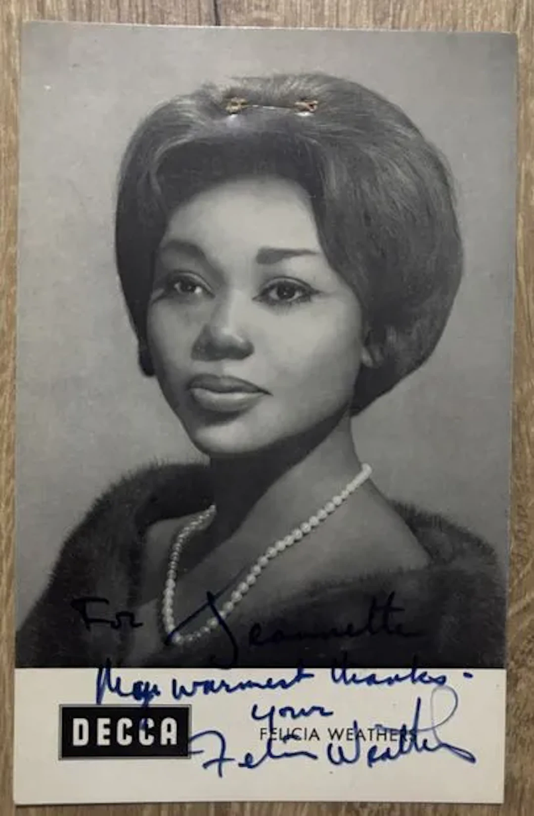 WEATHERS (Felicia). - Lot 297