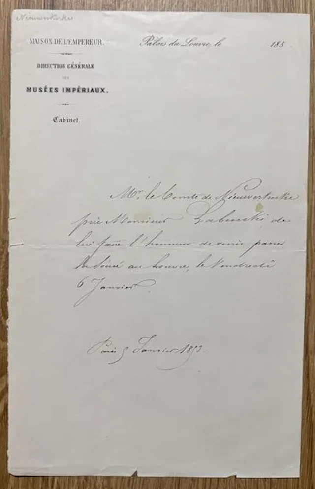 NIEUWERKERKE (Alfred Émilien O'Hara, Count of) (1811–1892). - Lot 268