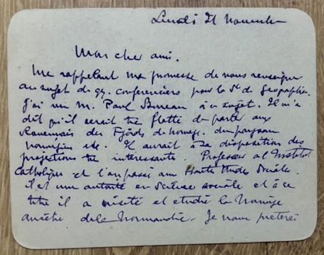 CHIROL (Pierre) (1881-1953). Architecte français. Président - Lot 53