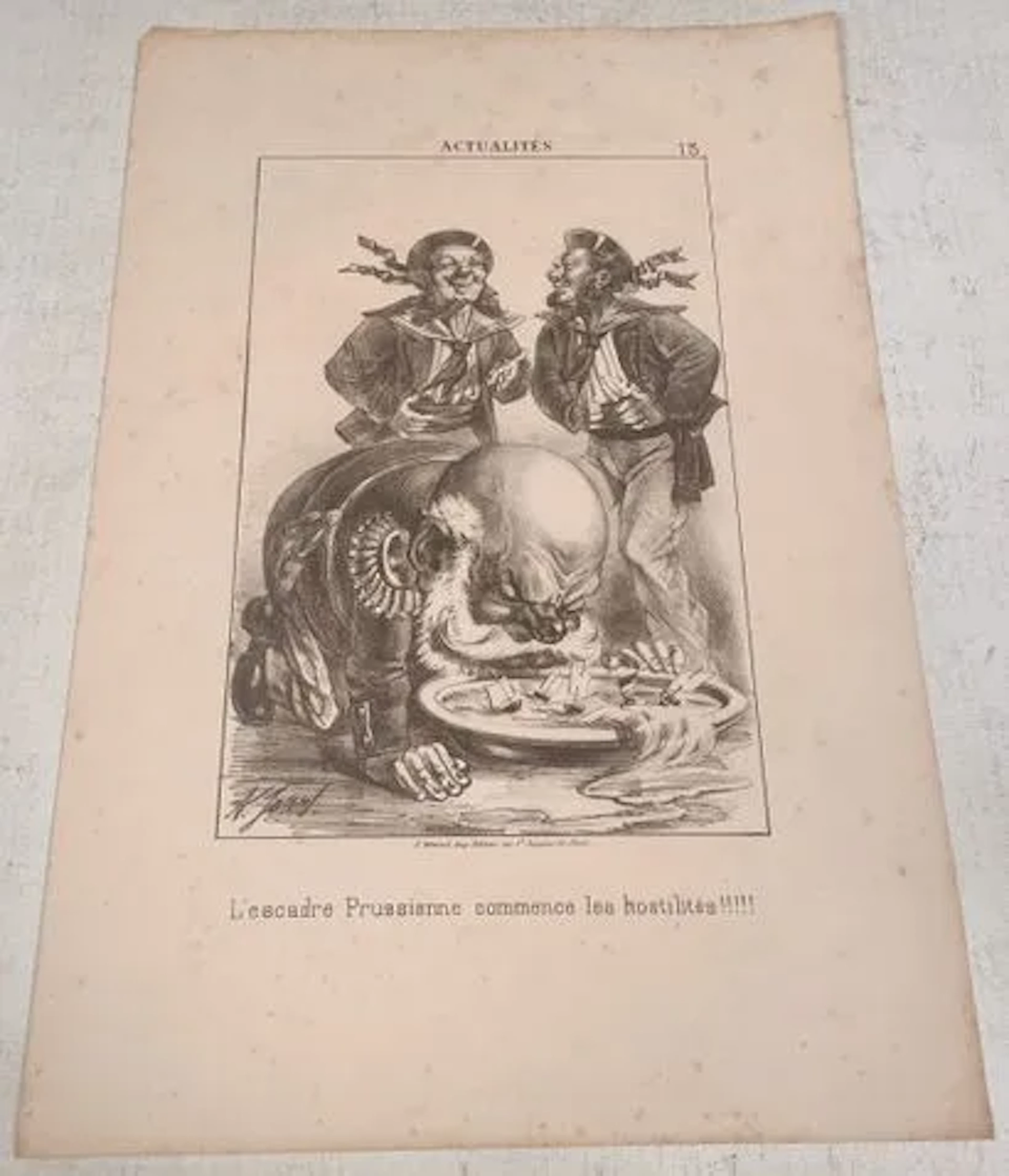 L'ESCADRE PRUSSIENNE COMMENCE LES HOSTILITÉS !!!!! - Lot 168