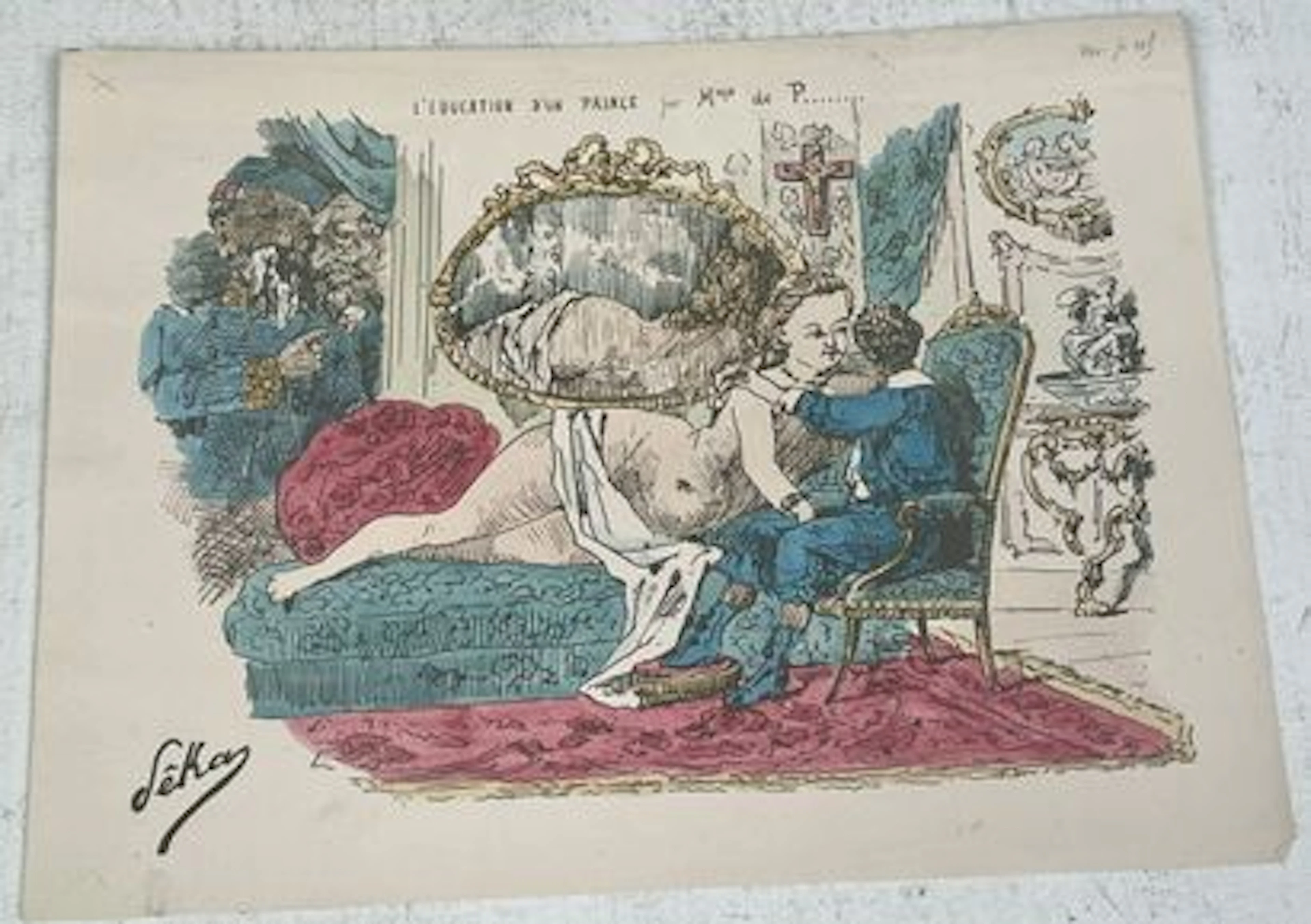 L'ÉDUCATION D'UN PRINCE — ÉPREUVE À DOMINANTE BLEUE - Lot 166