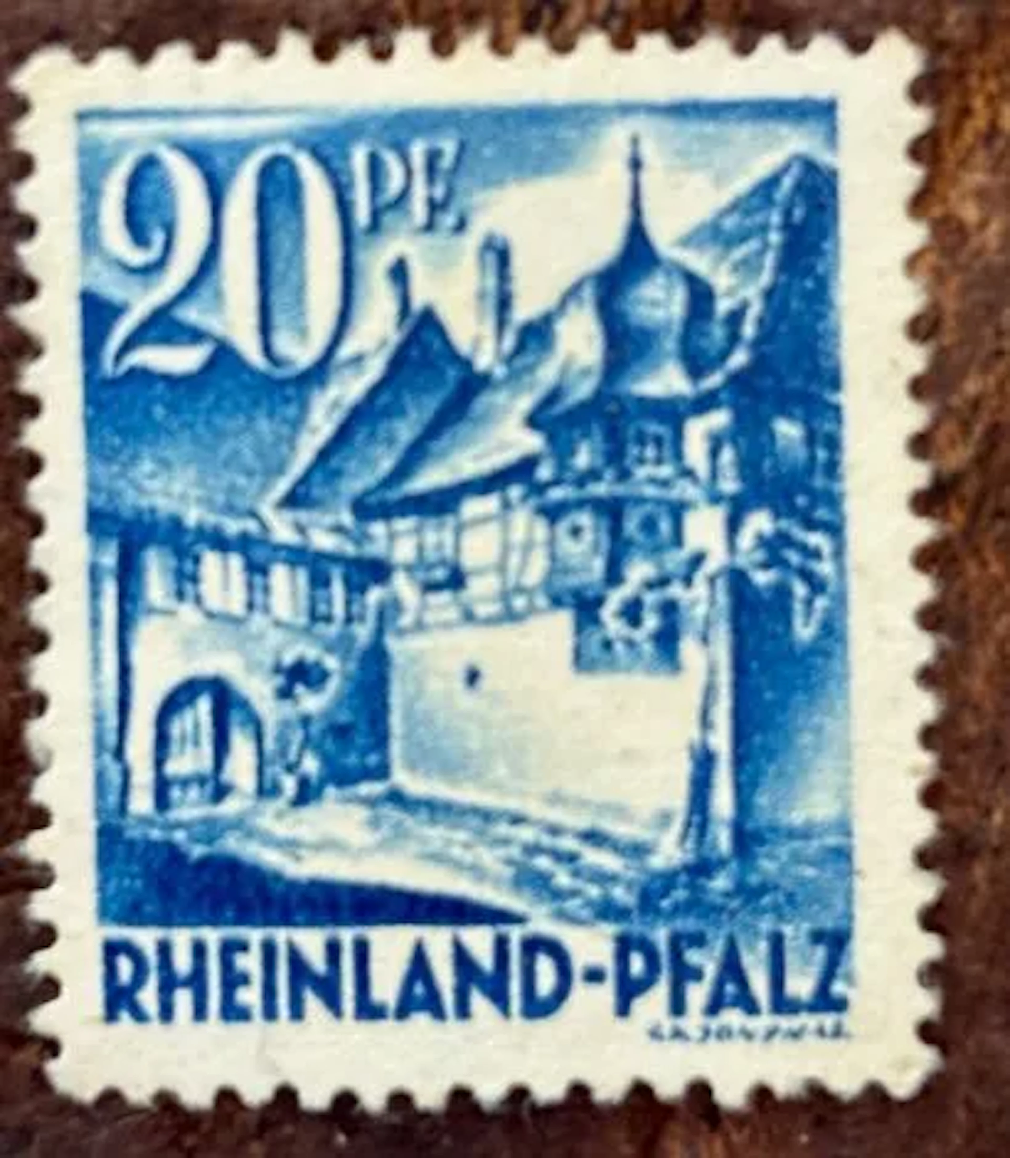 GERMANY — French Zone, Rhineland-Palatinate — 20 Pfennig, ar - Lot 23