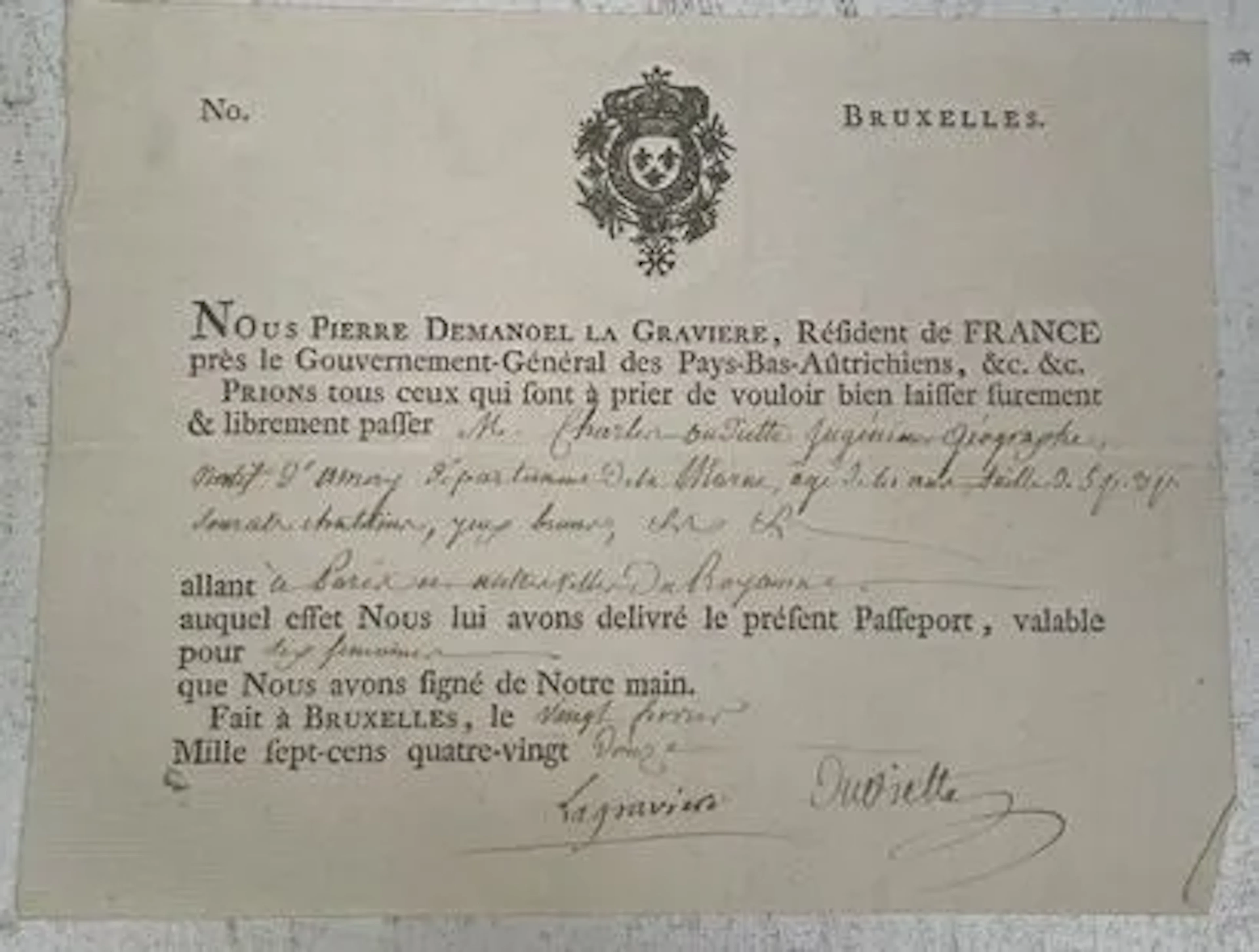 DEMANOEL DE LA GRAVIÈRE (Pierre) - Lot 96