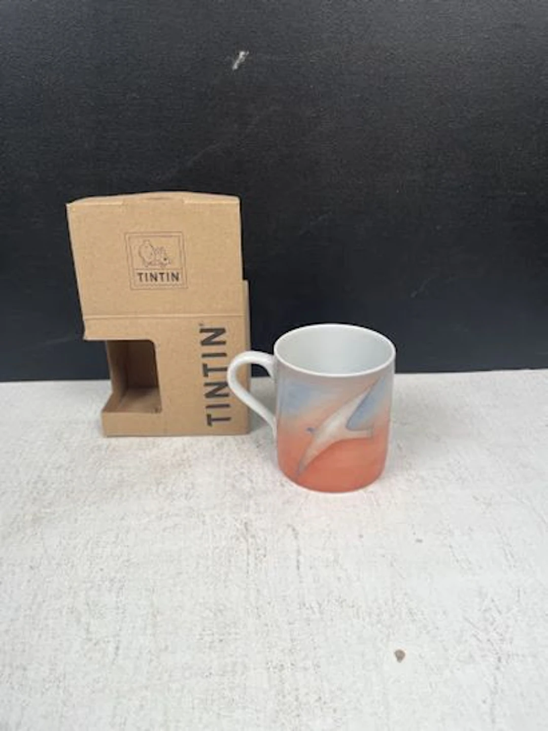 JEAN-MICHEL FOLON - Mug en porcelaine : Oiseau / Ciel (Fonda - Lot 114