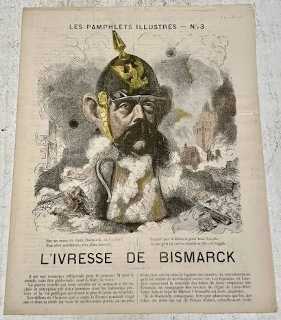 LES PAMPHLETS ILLUSTRÉS — « L'IVRESSE DE BISMARCK » - Lot 226