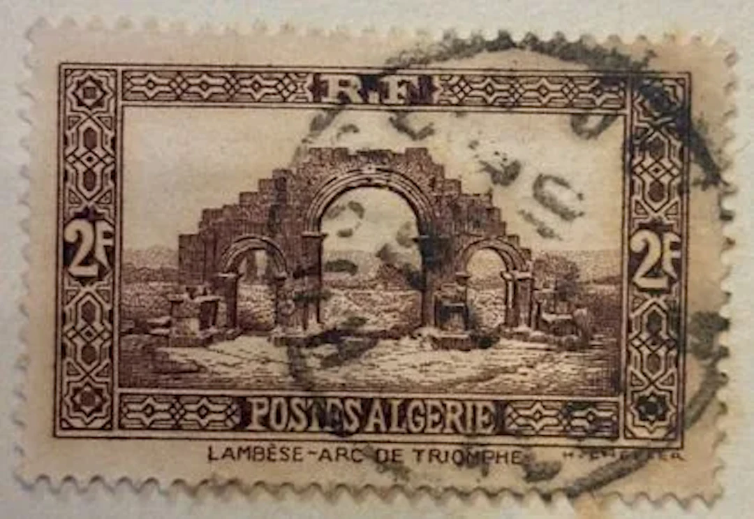 ALGÉRIE — 2 F brun, Lambèse - Arc de Triomphe - Lot 14