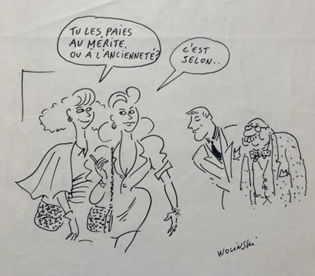 WOLINSKI (Georges) — “Merit or Seniority?” - Lot 299