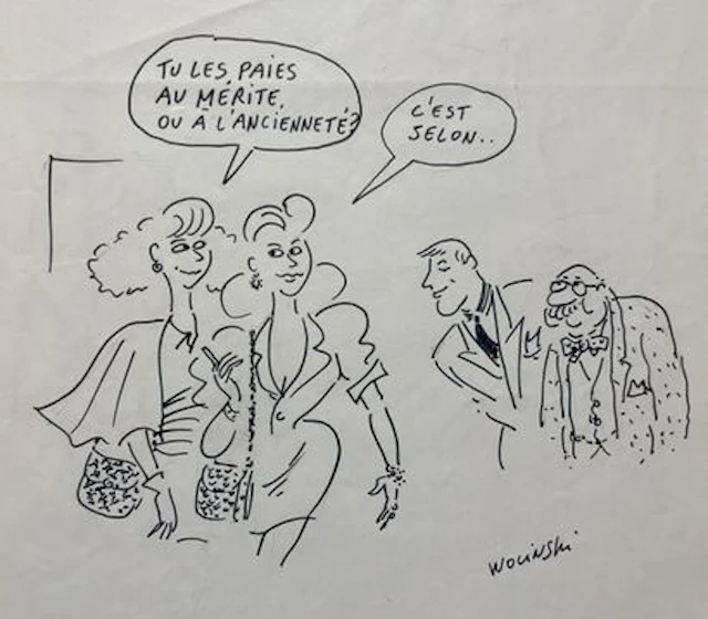 WOLINSKI (Georges) — “Merit or Seniority?” - Lot 299