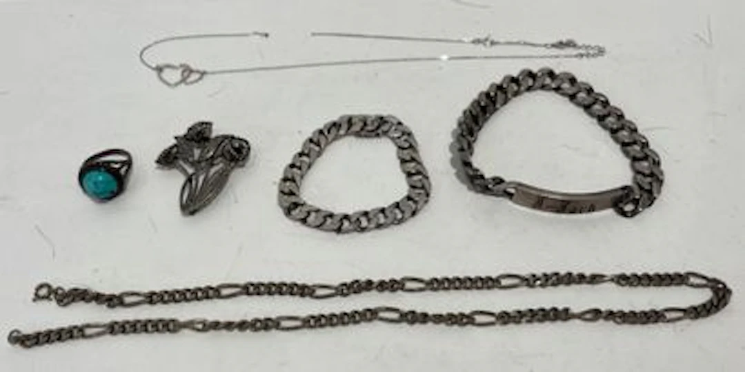 LOT DE BIJOUX ARGENT - Lot 161