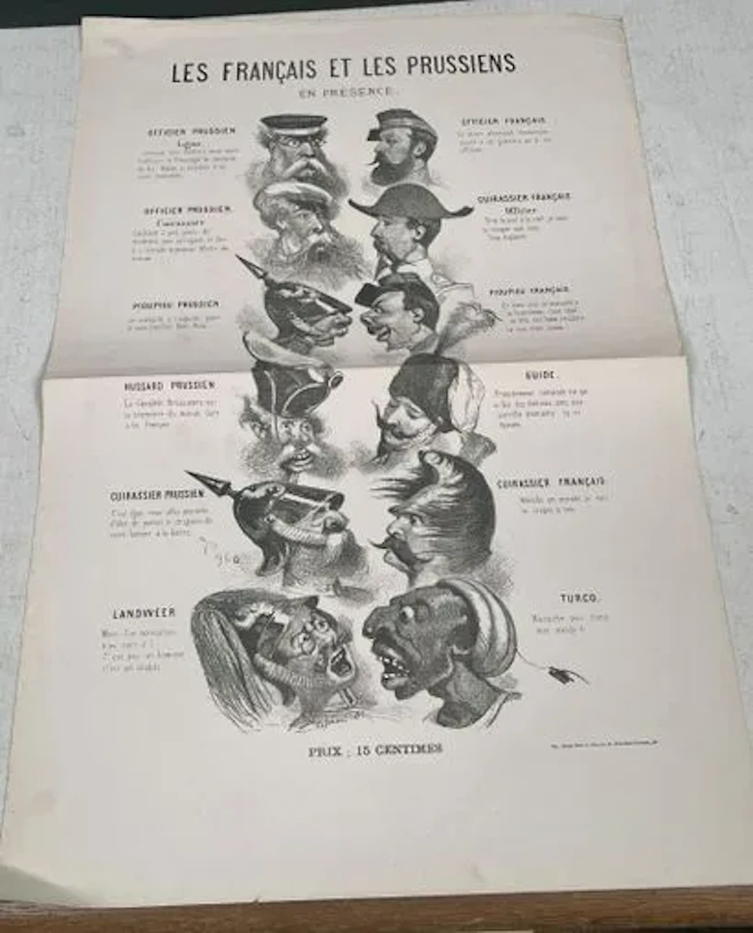 LES FRANÇAIS ET LES PRUSSIENS EN PRÉSENCE - Lot 225