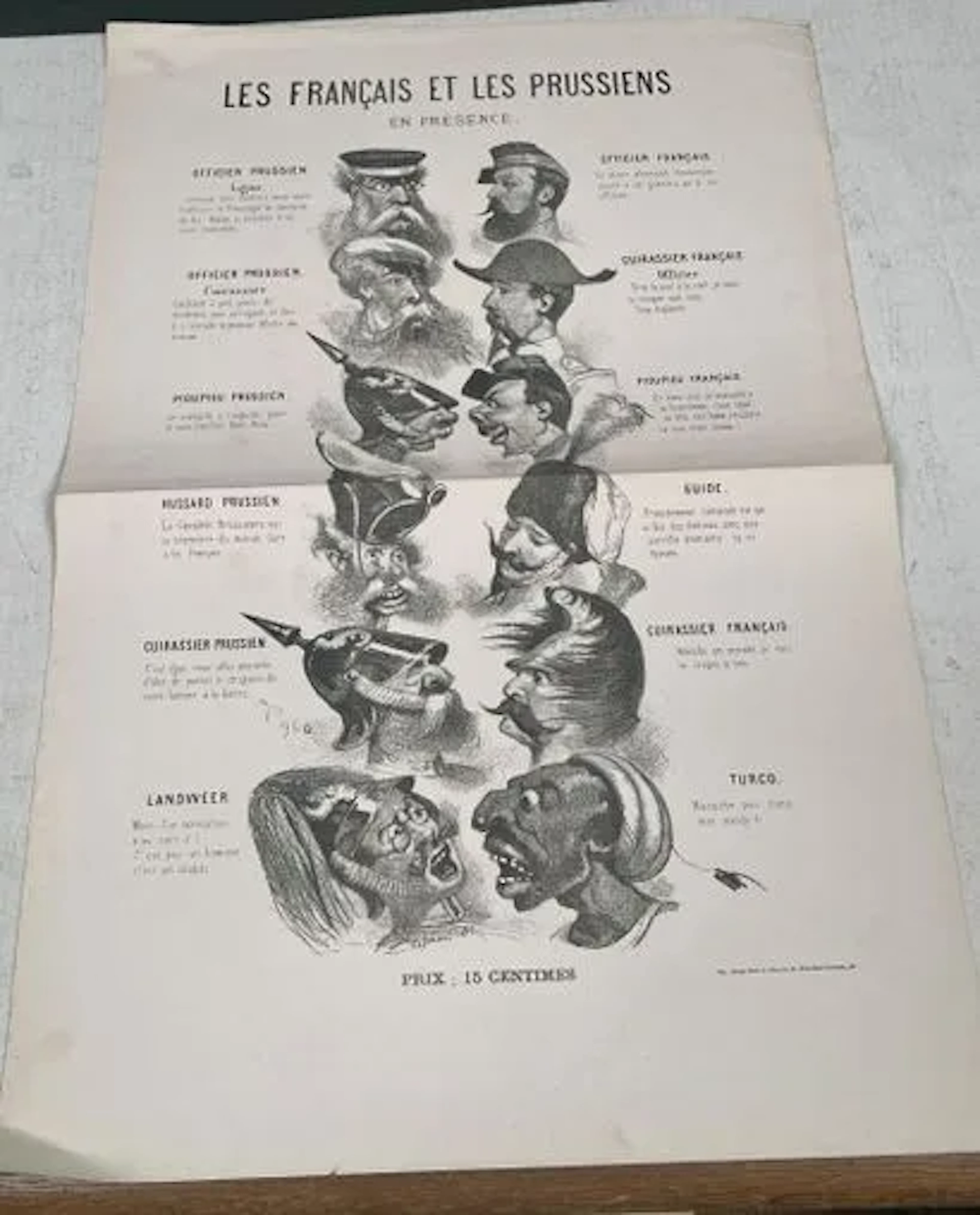 LES FRANÇAIS ET LES PRUSSIENS EN PRÉSENCE - Lot 225