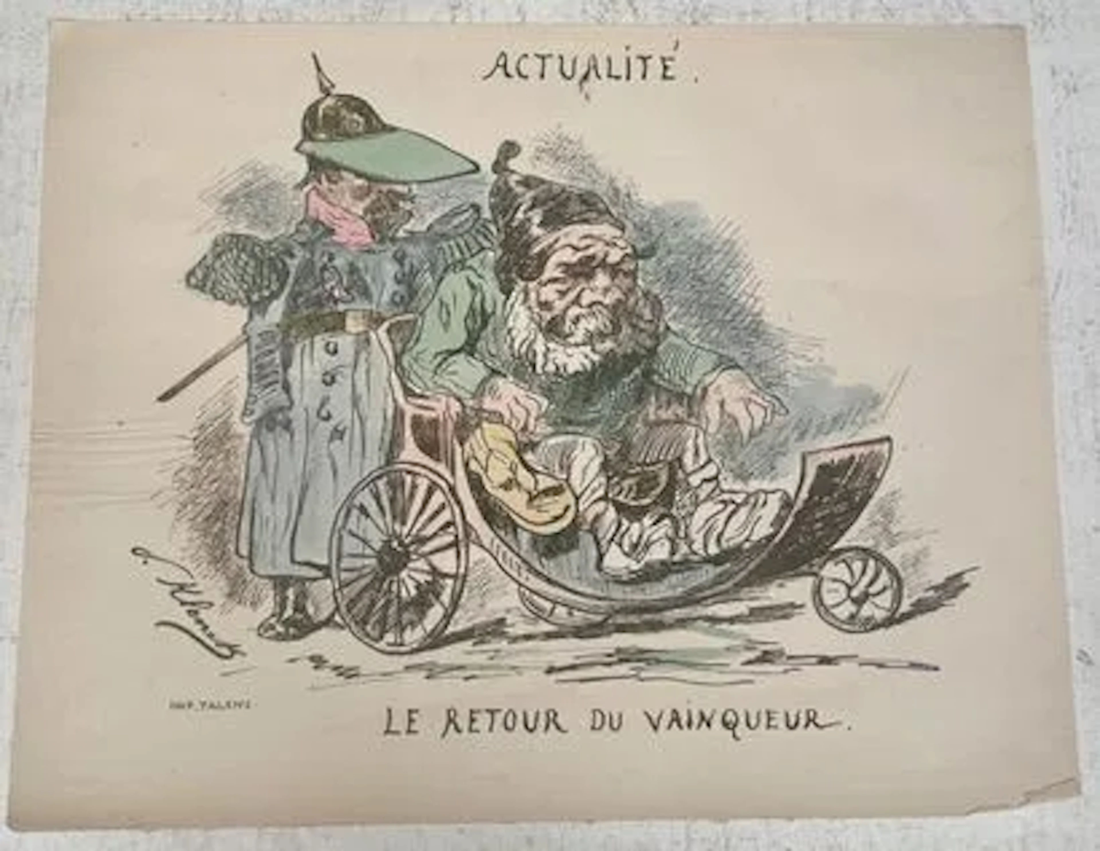 LE RETOUR DU VAINQUEUR — ÉPREUVE COLORIÉE - Lot 215