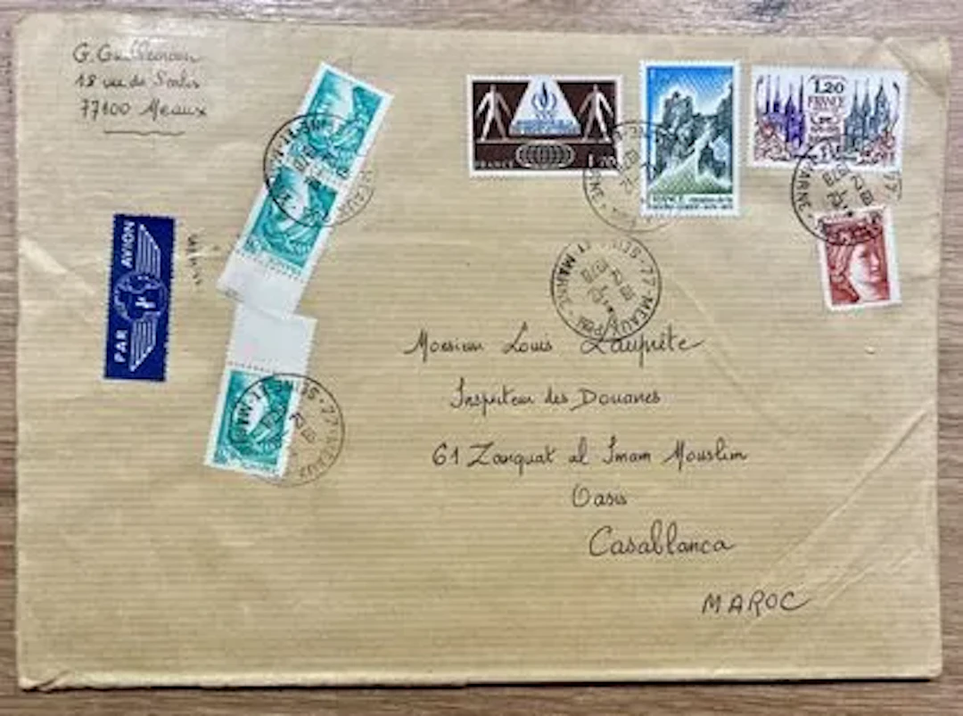 FRANCE - Airmail letter to Casablanca, 1978 - Lot 12