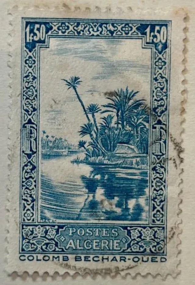 ALGERIA — 1 F 50 blue, Colomb-Béchar - Oued - Lot 2
