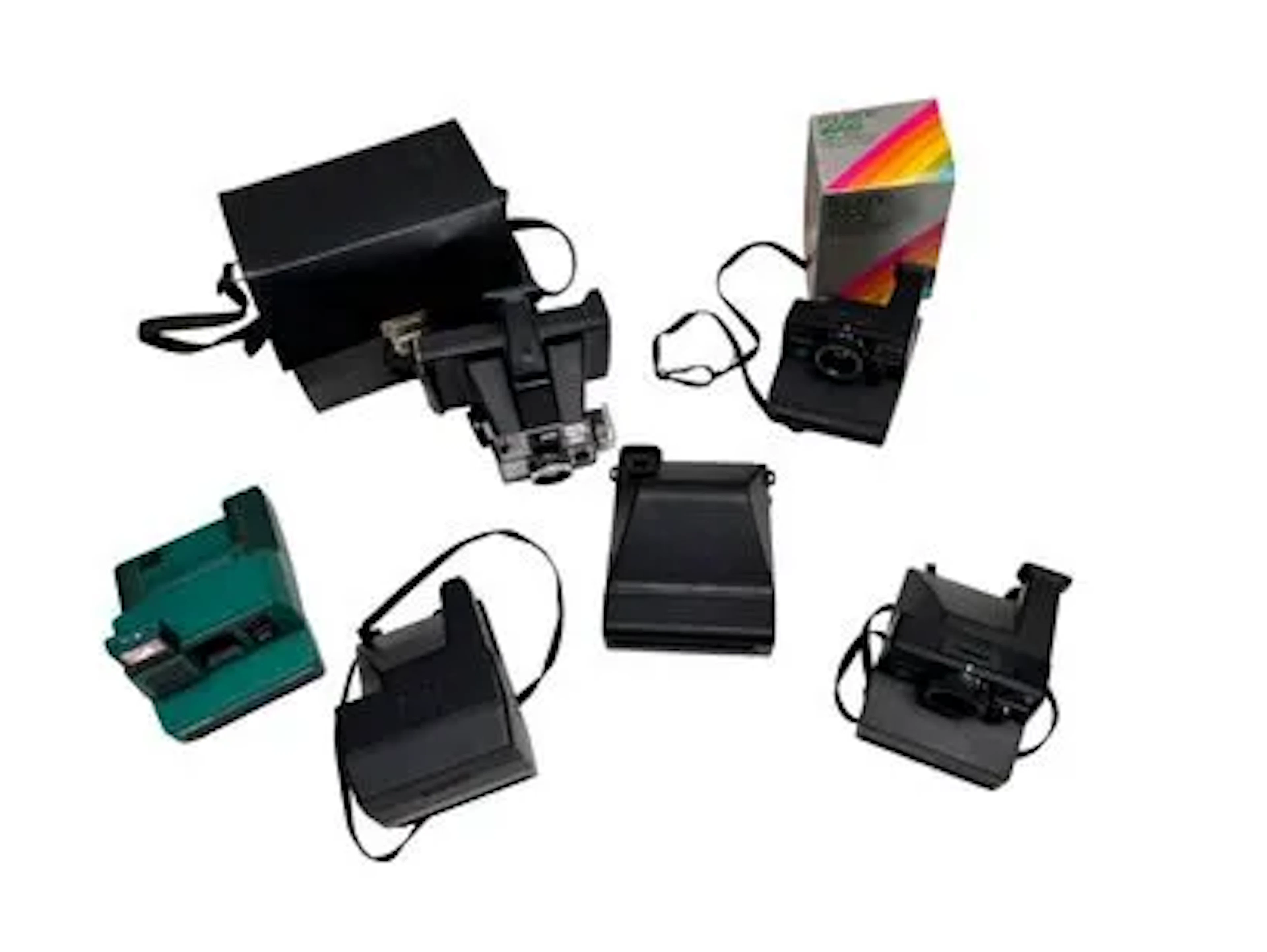Set of six various instant cameras, mostly Polaroid, unteste - Lot 149