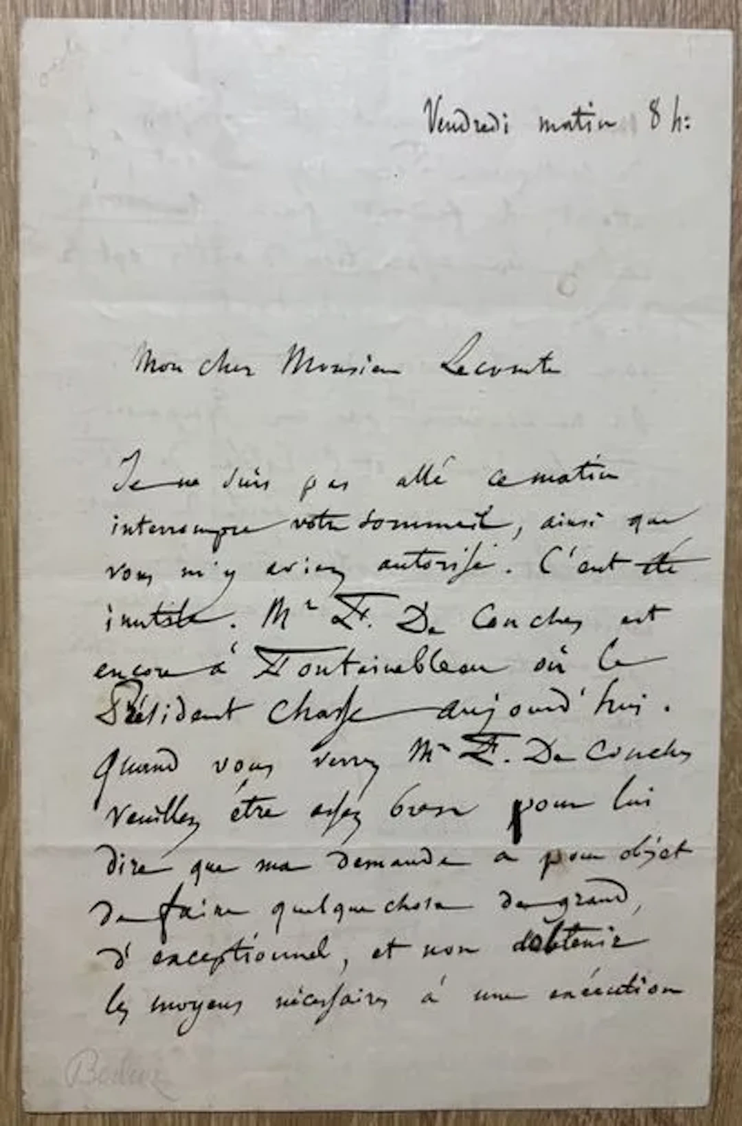 BERLIOZ (Hector) (1803-1869). Compositeur, chef d'orchestre - Lot 9