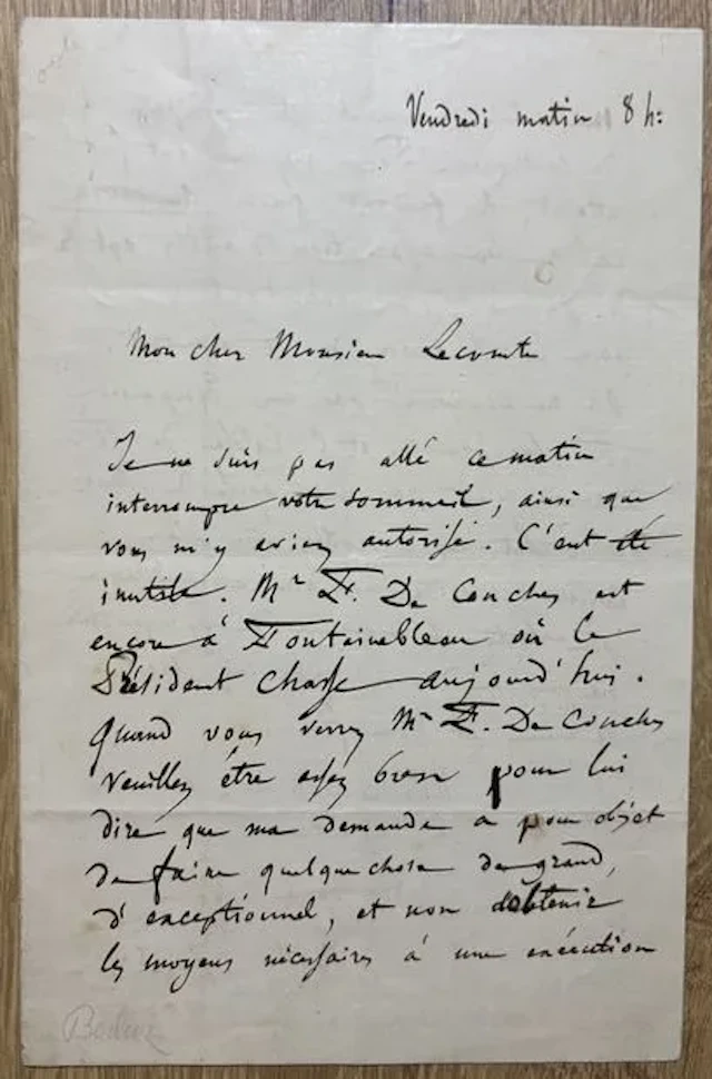 BERLIOZ (Hector) (1803-1869). Compositeur, chef d'orchestre - Lot 9