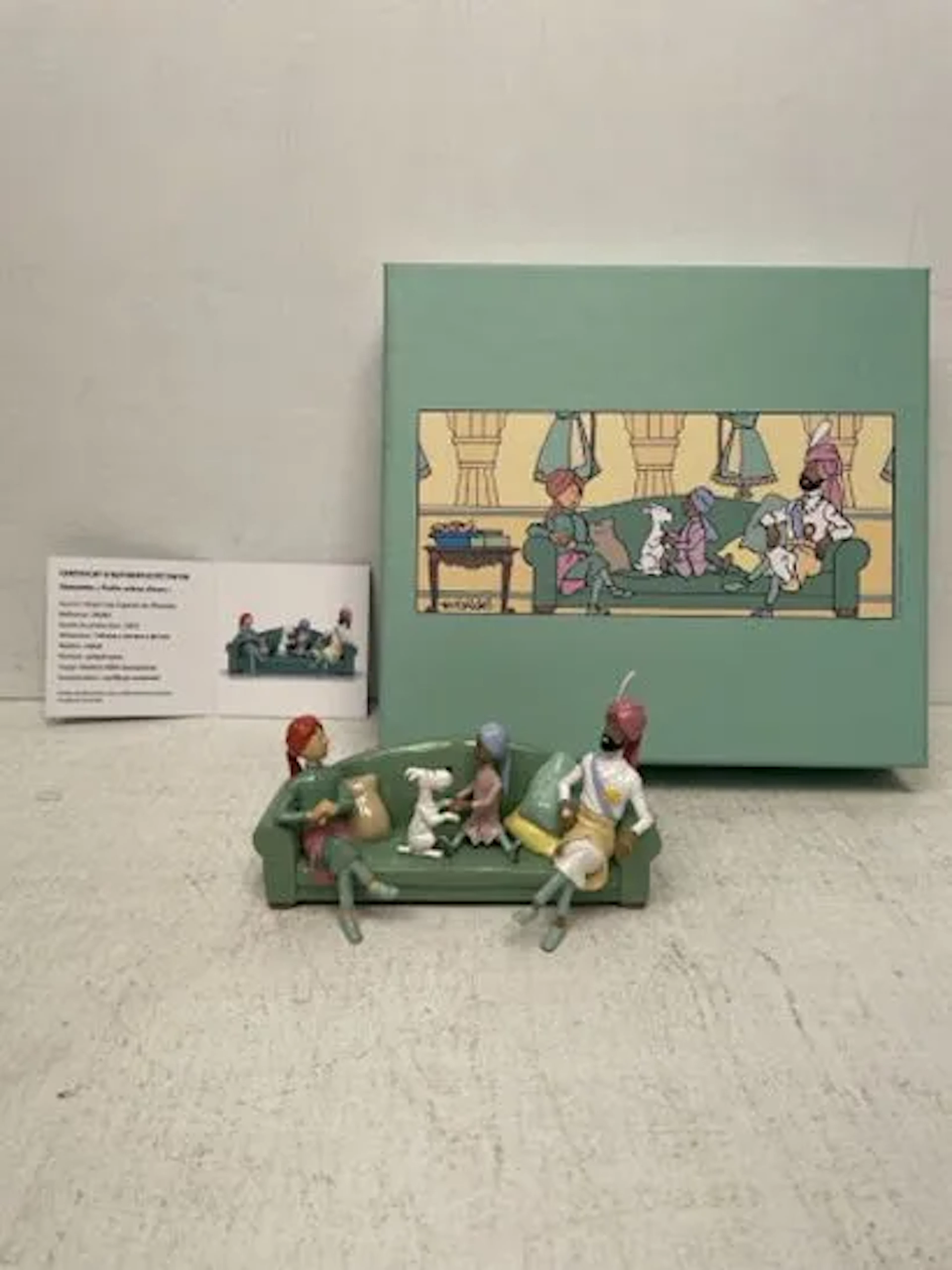 Collectible Metal Figurine - Tintin "The Divan Scene" - Ciga - Lot 258