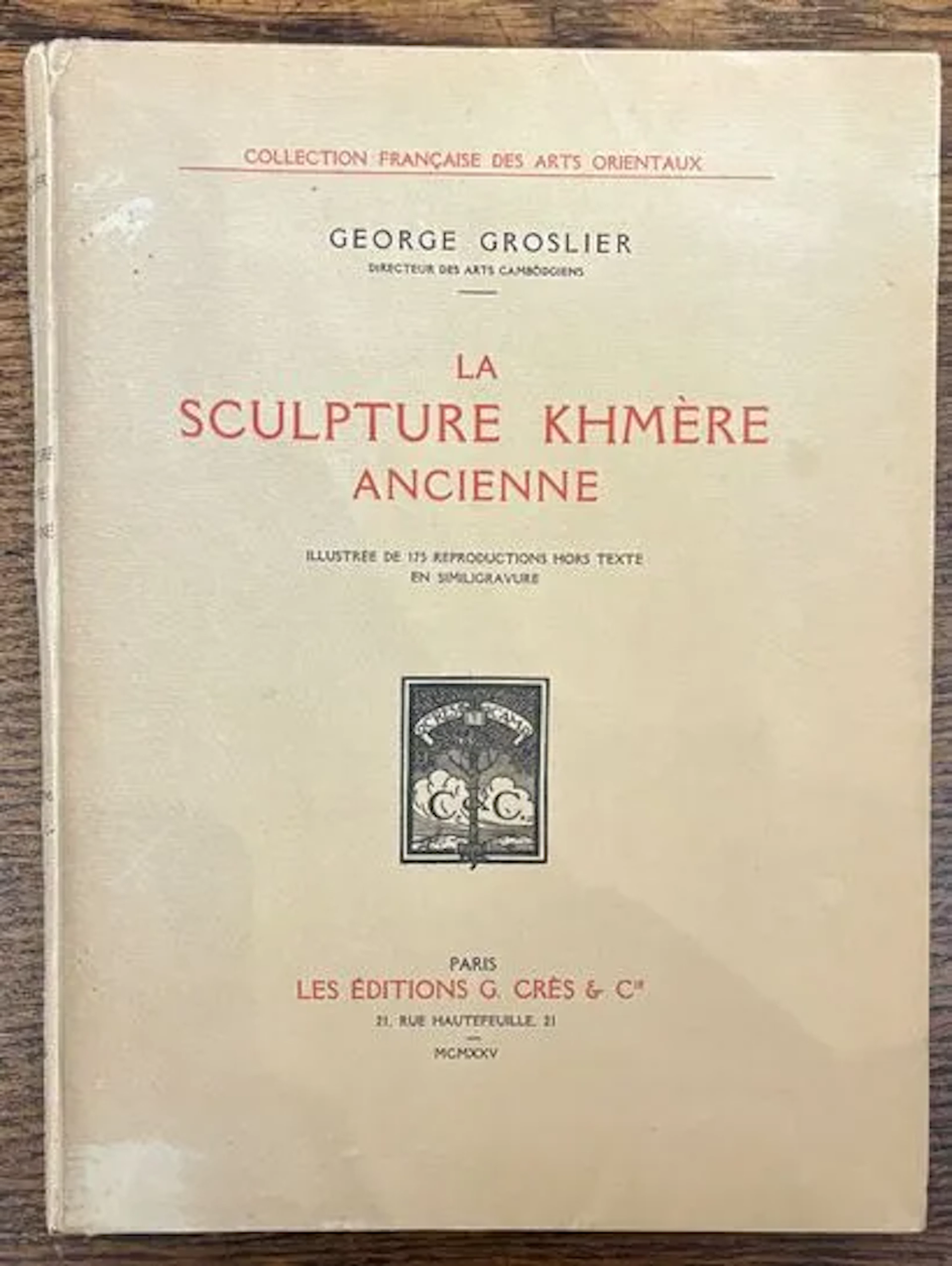 GROSLIER (George). — La Sculpture khmère ancienne. - Lot 142