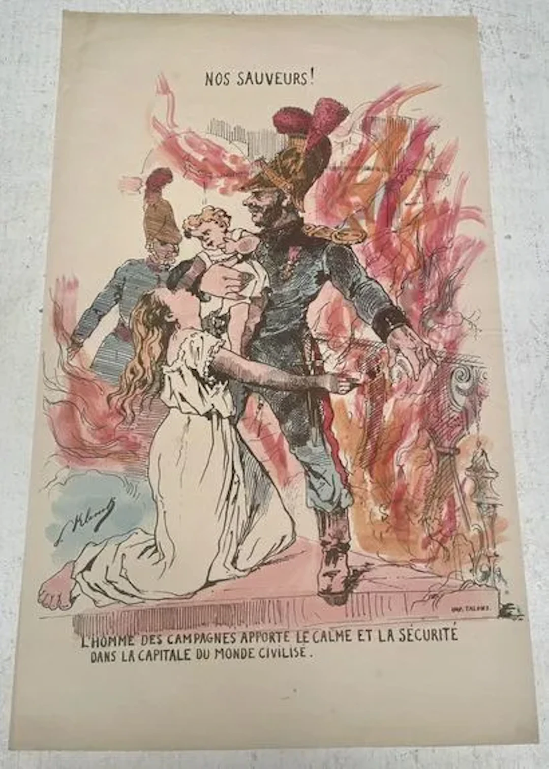 NOS SAUVEURS ! — ÉPREUVE COLORIÉE - Lot 243