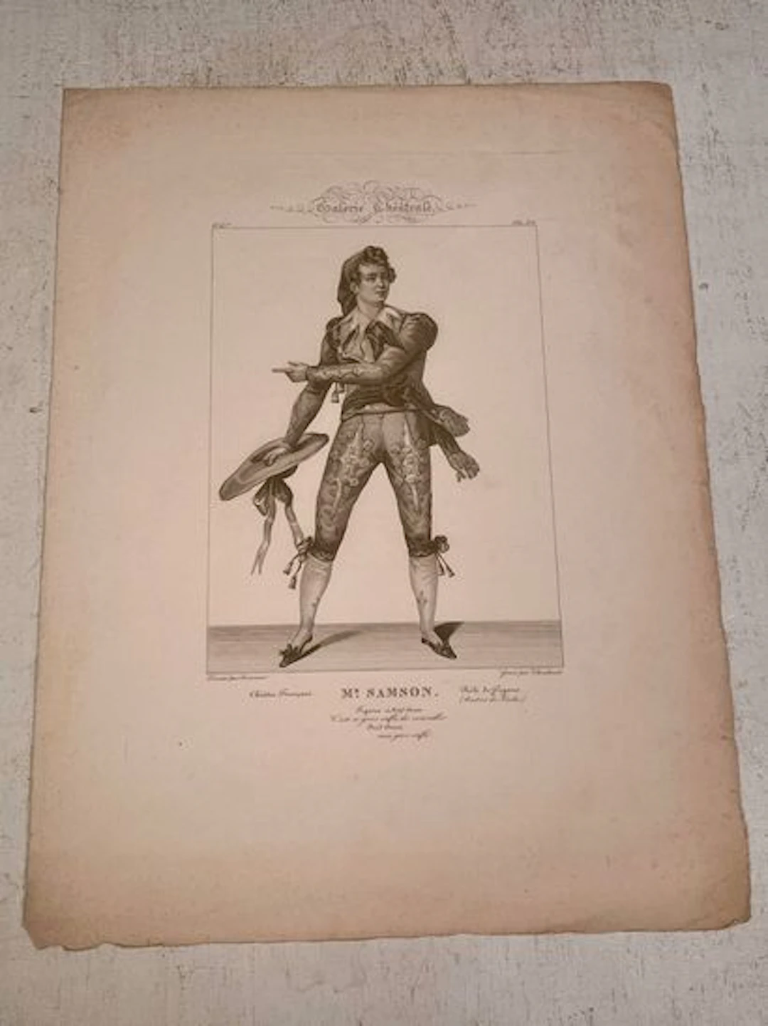 GALERIE THÉÂTRALE — SAMSON AS FIGARO - Lot 112
