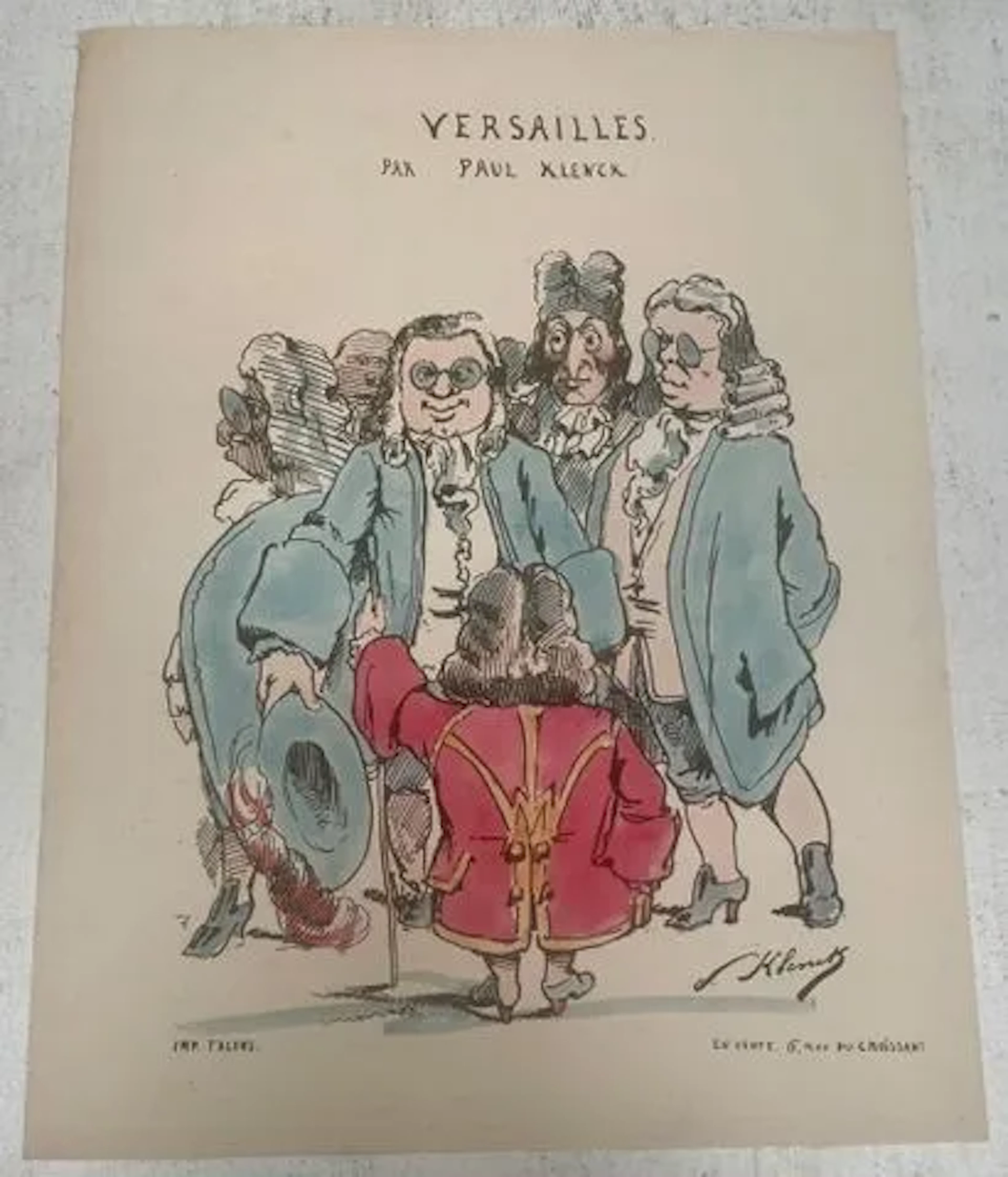 VERSAILLES — ÉPREUVE COLORIÉE - Lot 297
