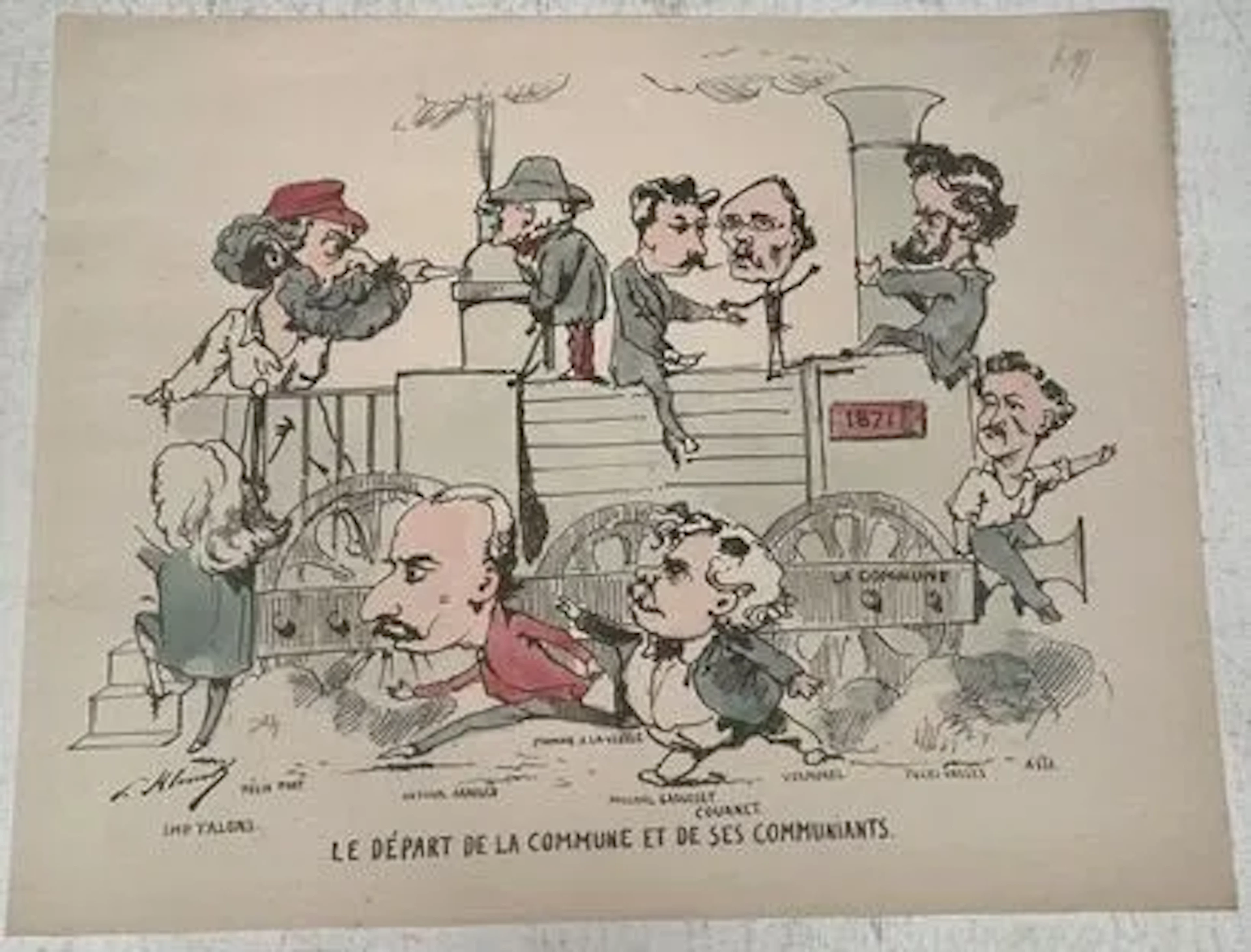LE DÉPART DE LA COMMUNE ET DE SES COMMANDANTS - Lot 202