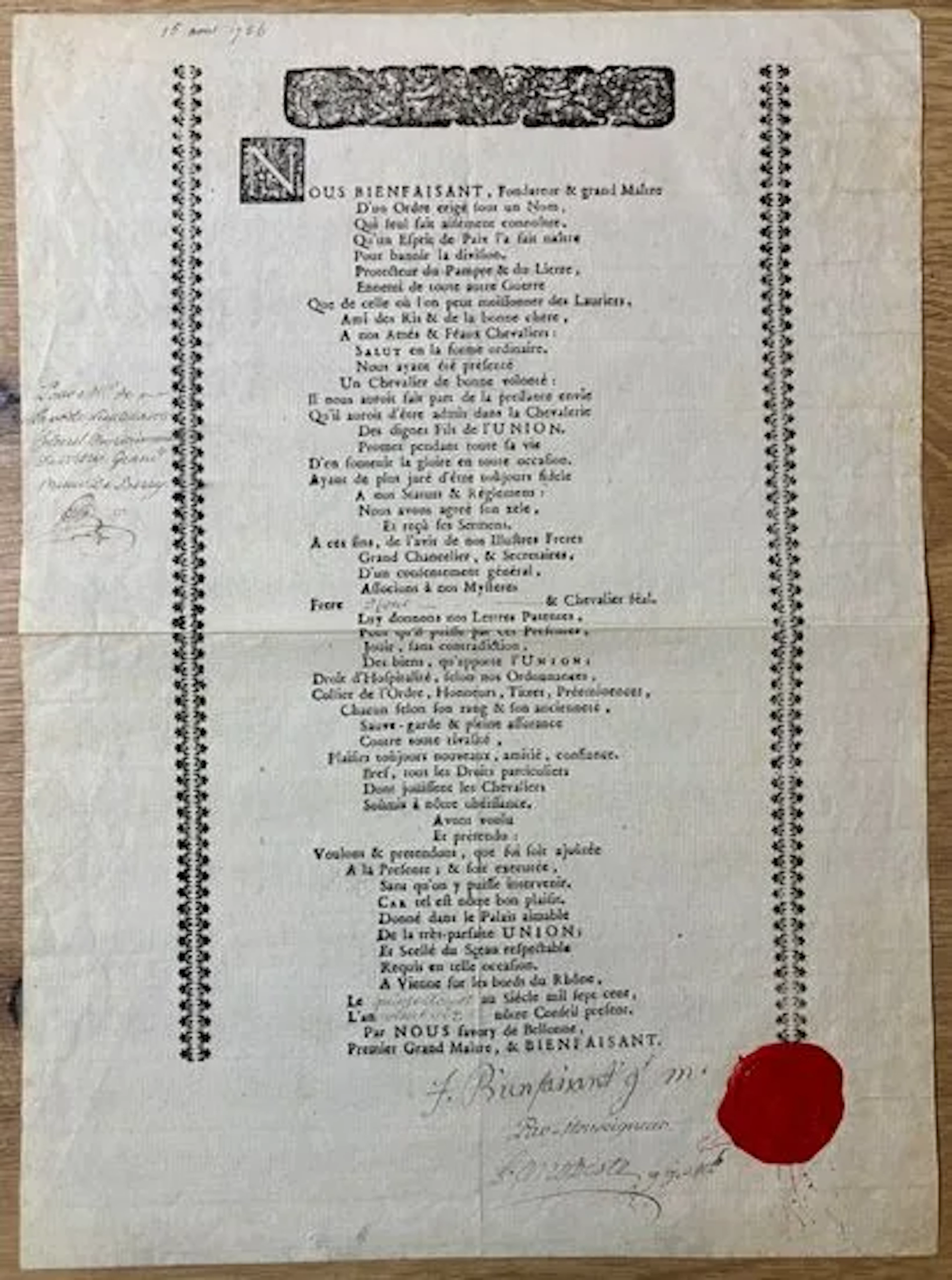 ORDER OF THE KNIGHTHOOD OF THE UNION. - Lot 287