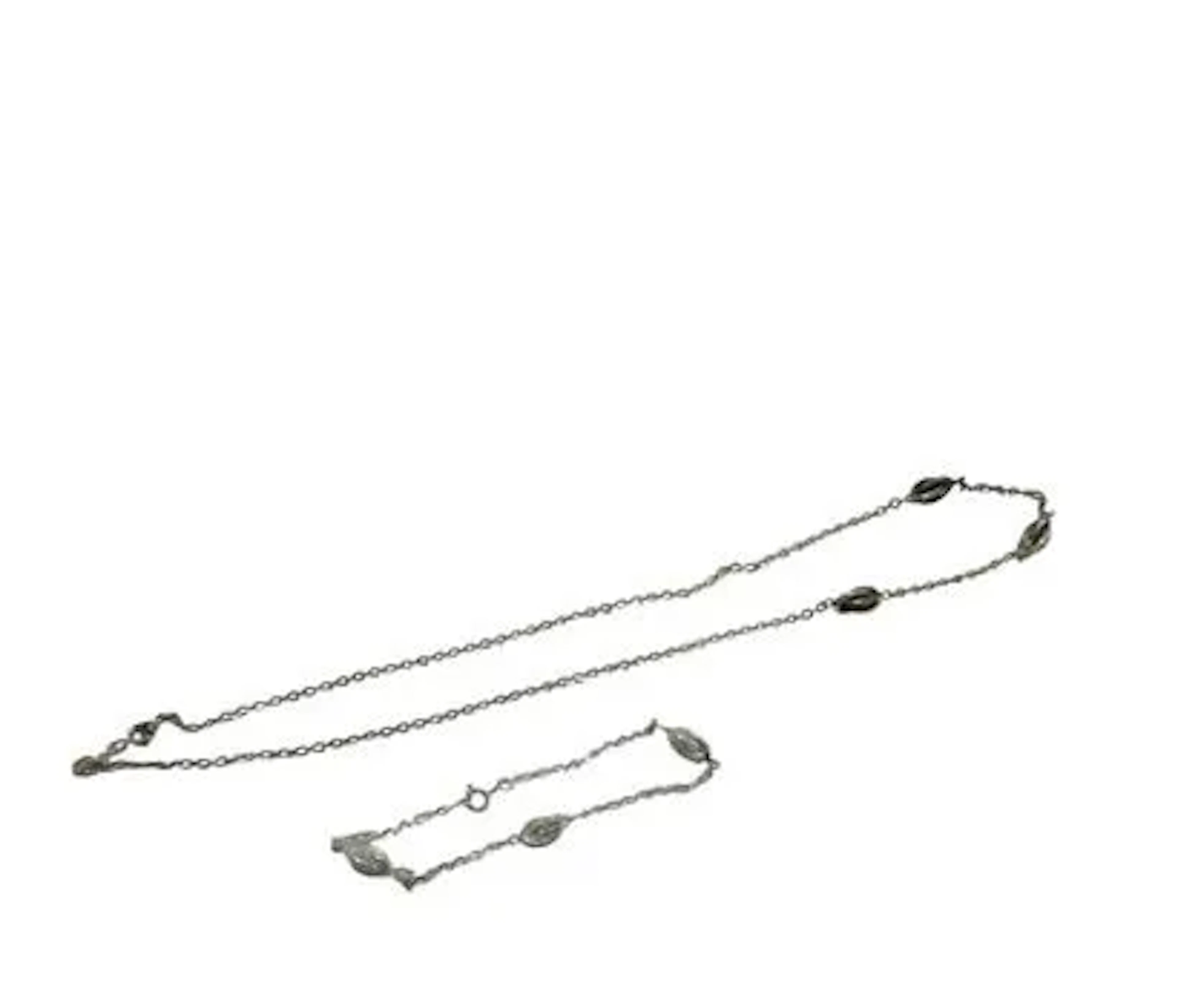 DEMIE PARURE ARGENT - Lot 150