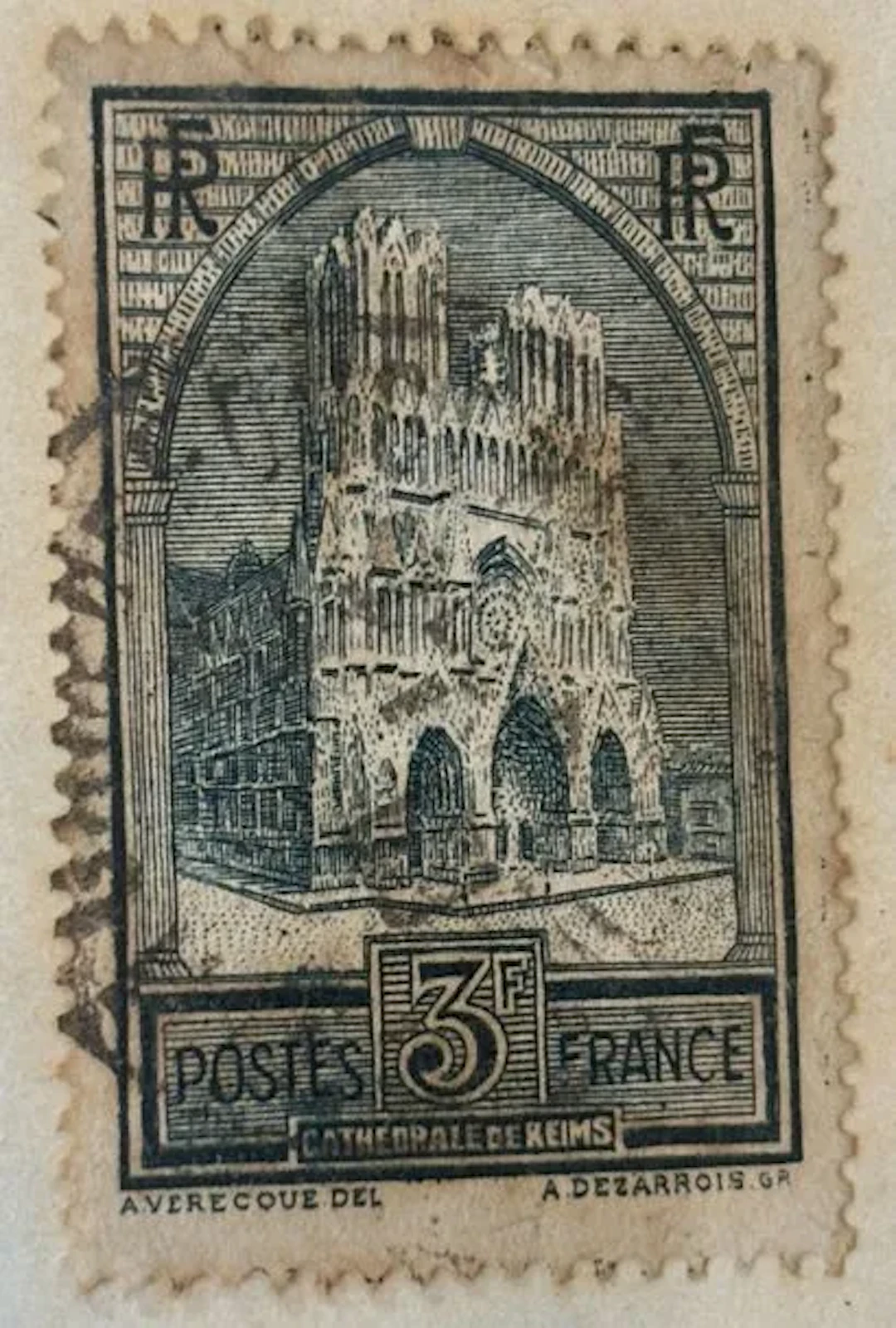 FRANCE — Reims Cathedral — 3 F - Lot 74
