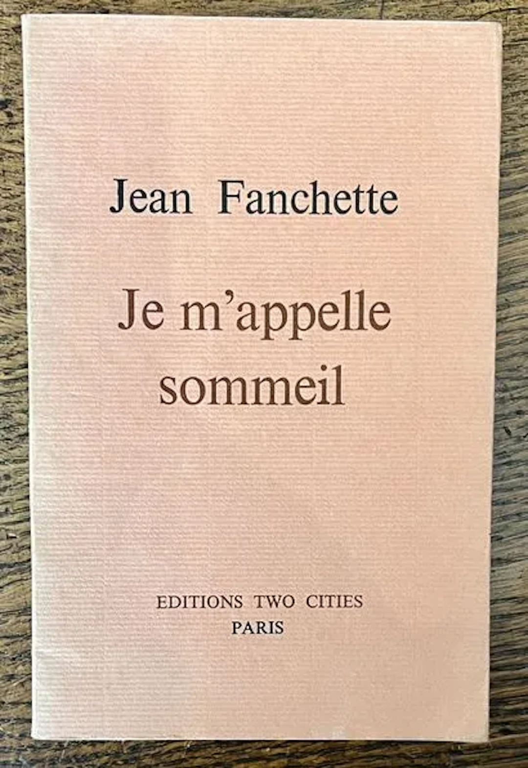 FANCHETTE (Jean). — My Name Is Sleep. Poems. - Lot 91