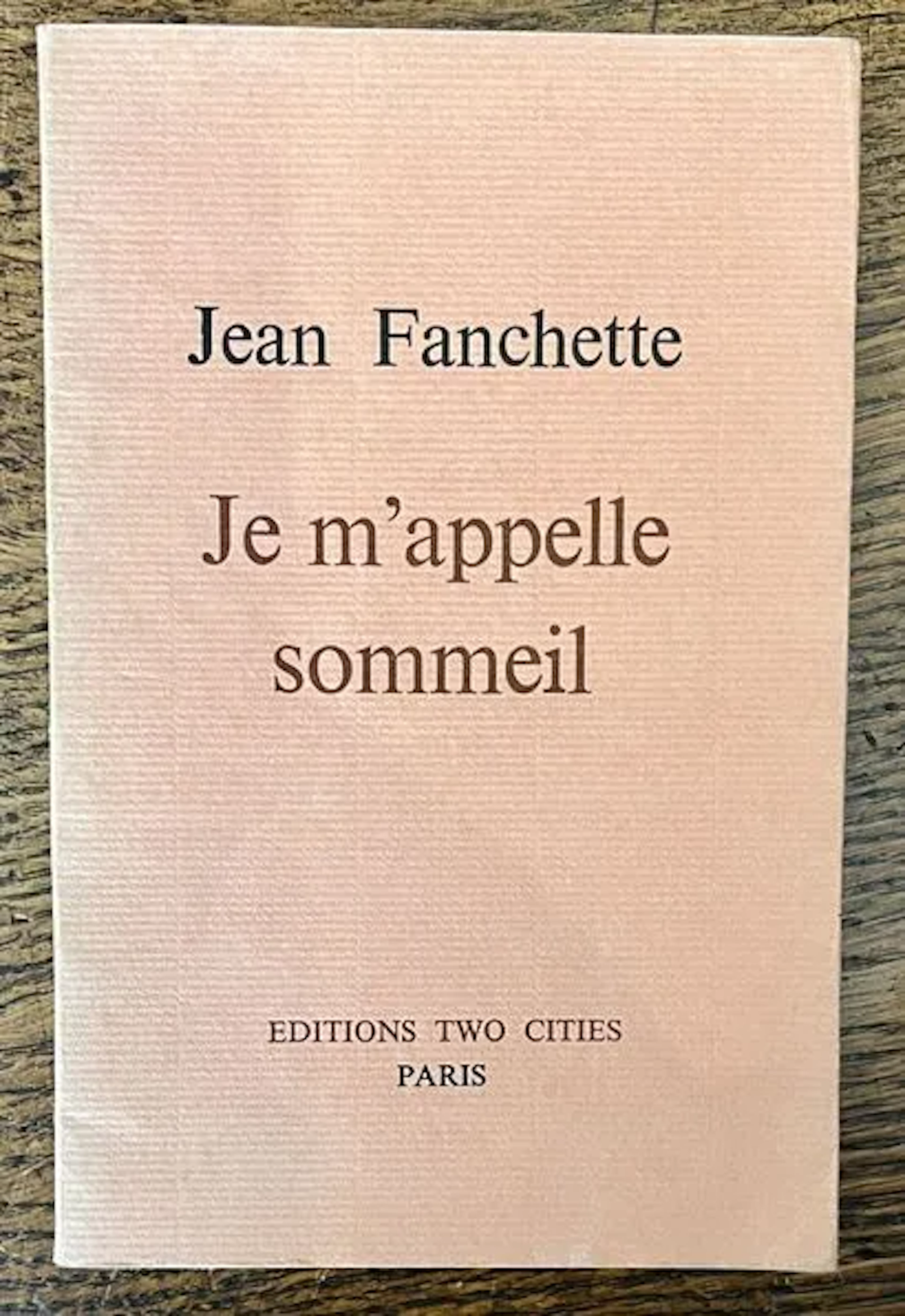 FANCHETTE (Jean). — My Name Is Sleep. Poems. - Lot 91