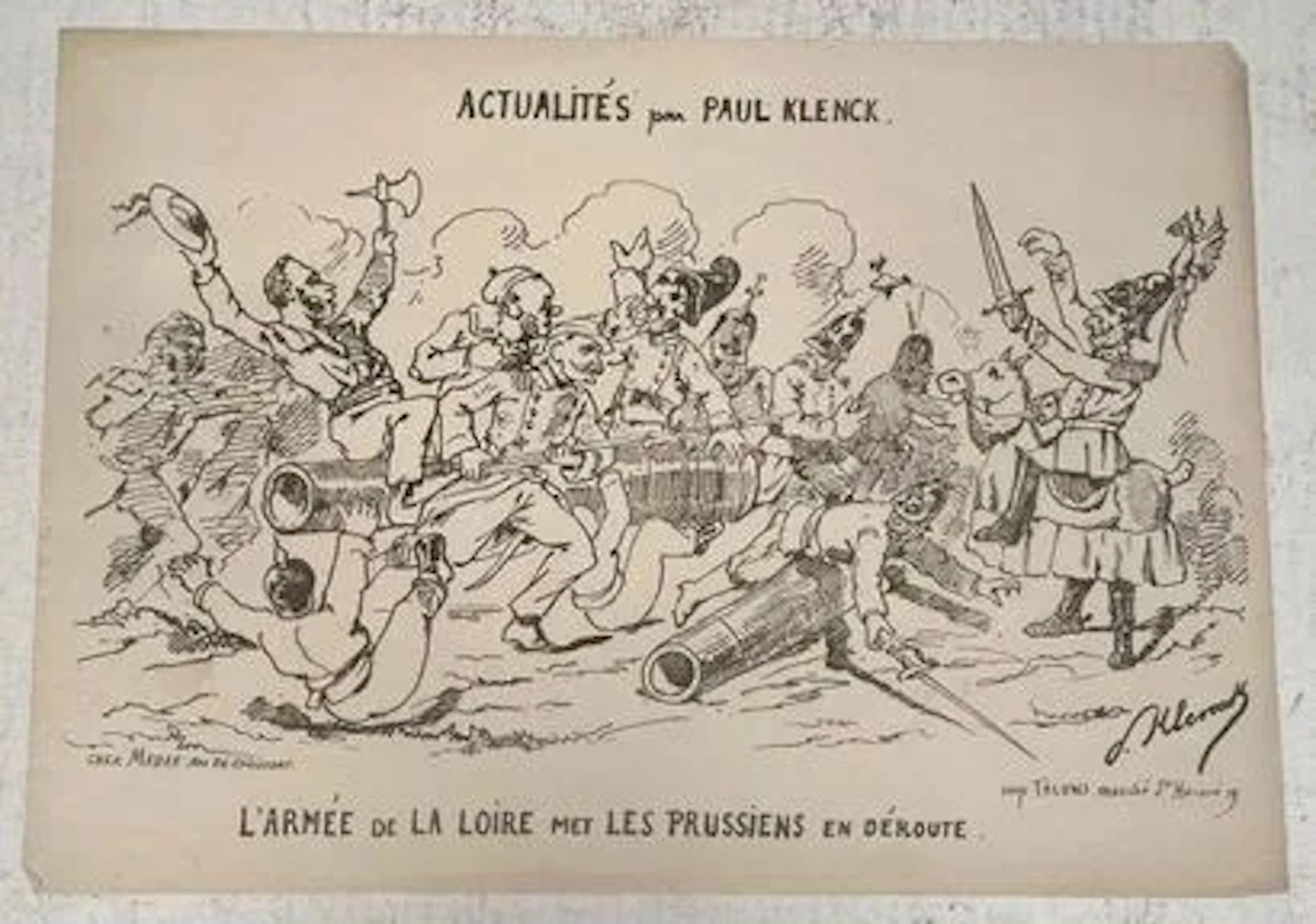 THE ARMY OF THE LOIRE ROBS THE PRUSSIANS OF THEIR FOOTING — - Lot 164