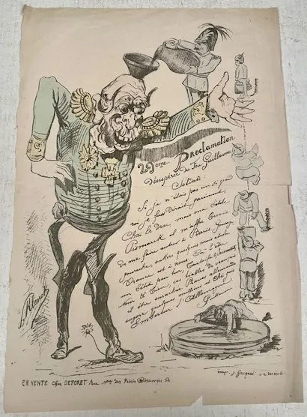 29e PROCLAMATION DÉSESPÉRÉE DU FOU GUILLAUME - Lot 28