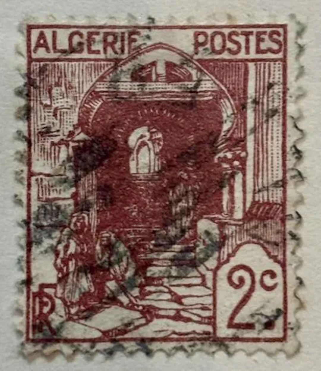ALGÉRIE — 2 c. brun-rouge, entrée mauresque - Lot 12